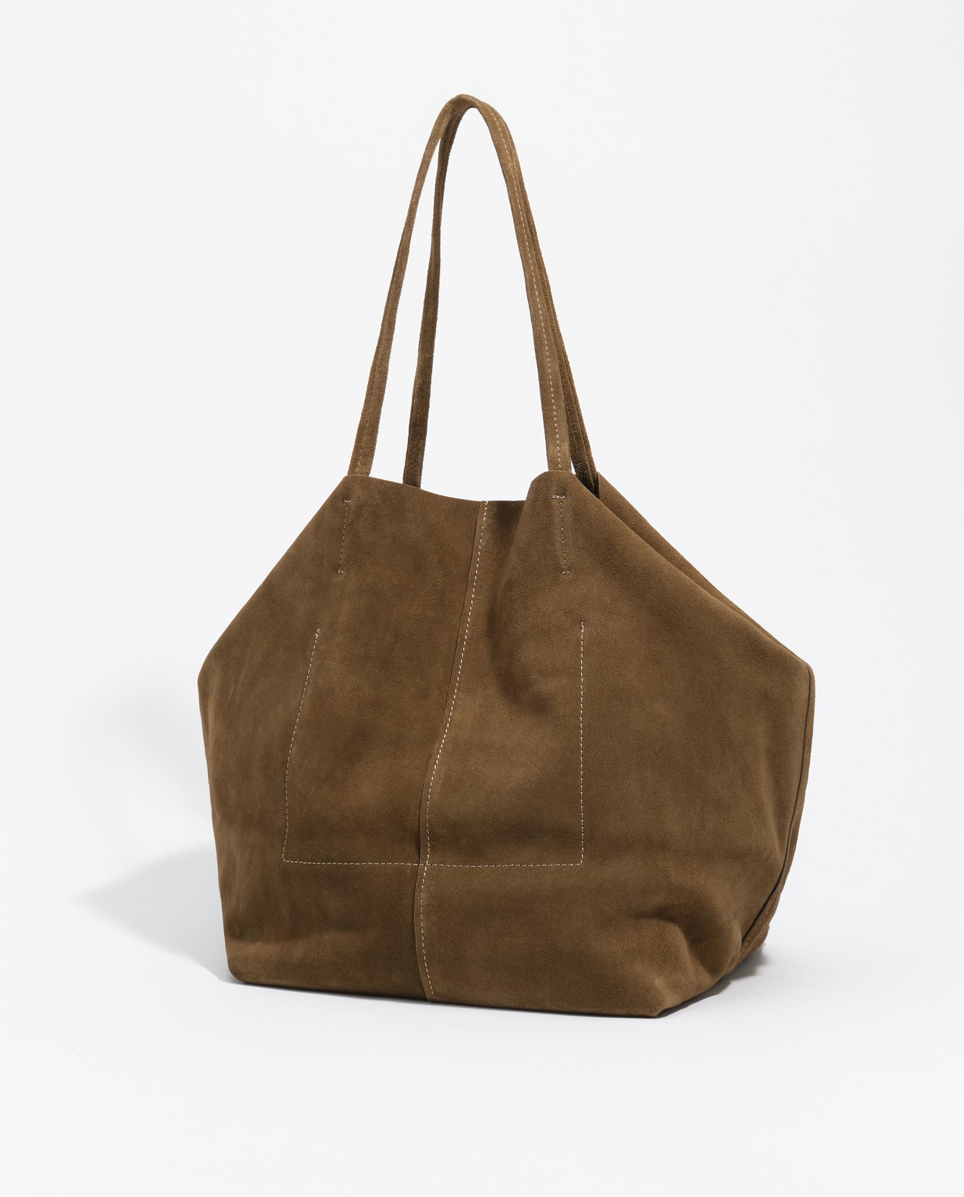 Bolso de hombro de mujer grande serraje - Bimba y Lola - Verde Verde-7