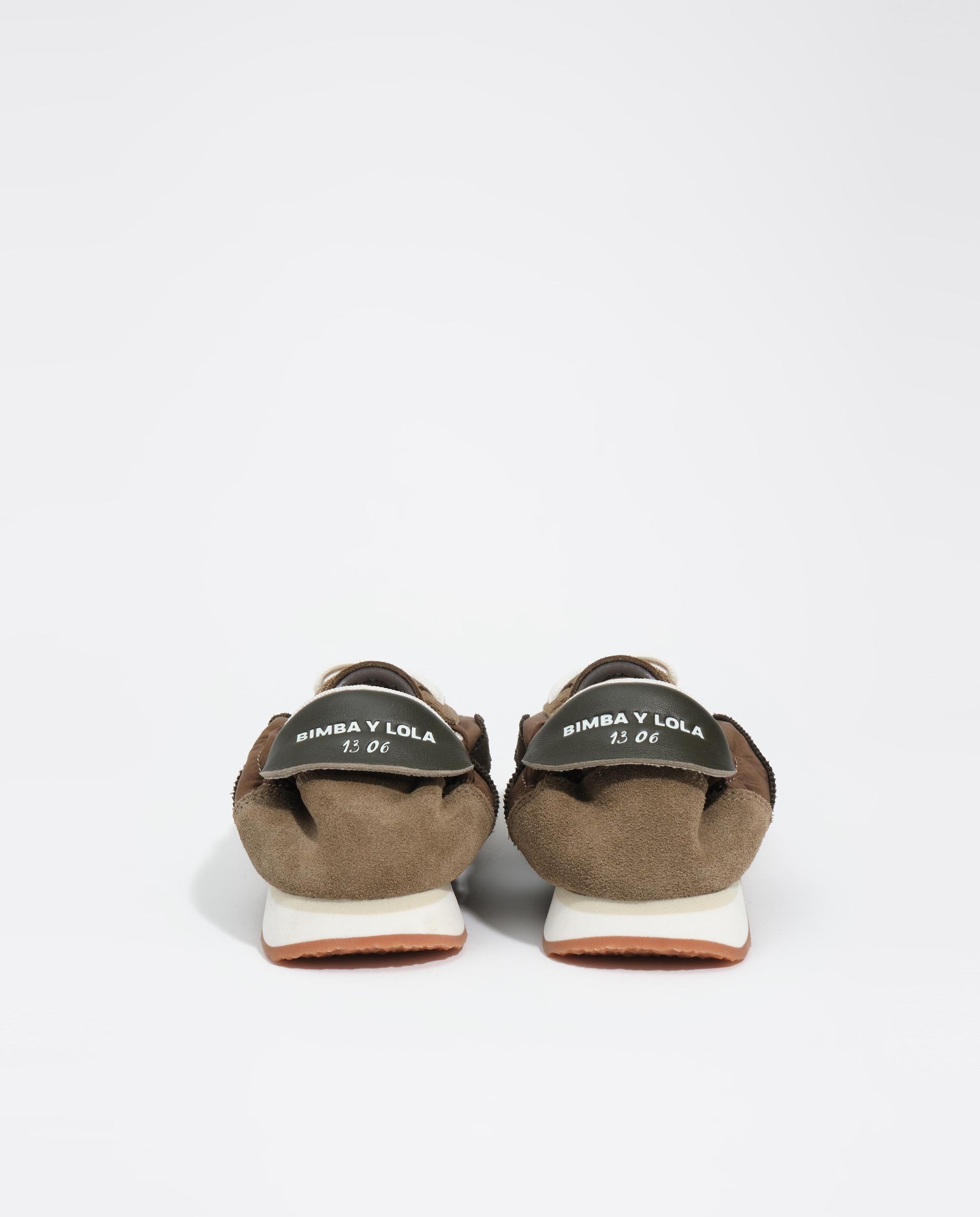 Zapatillas deportivas de mujer 13 06 serraje nylon - Bimba y Lola - Kaki Kaki-5