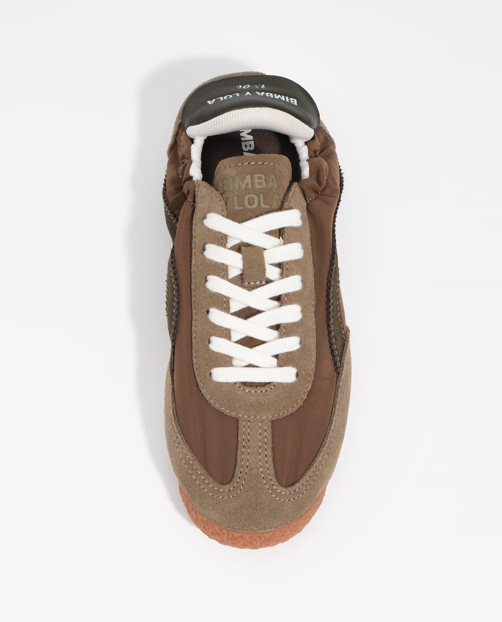 Zapatillas deportivas de mujer 13 06 serraje nylon - Bimba y Lola - Kaki Kaki-6