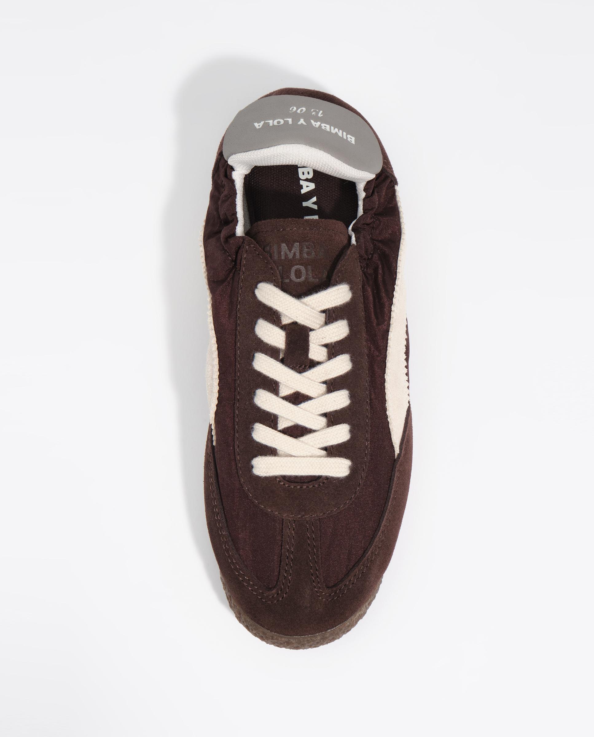 Zapatillas deportivas de mujer 13 06 serraje nylon - Bimba y Lola - Granate Granate-4