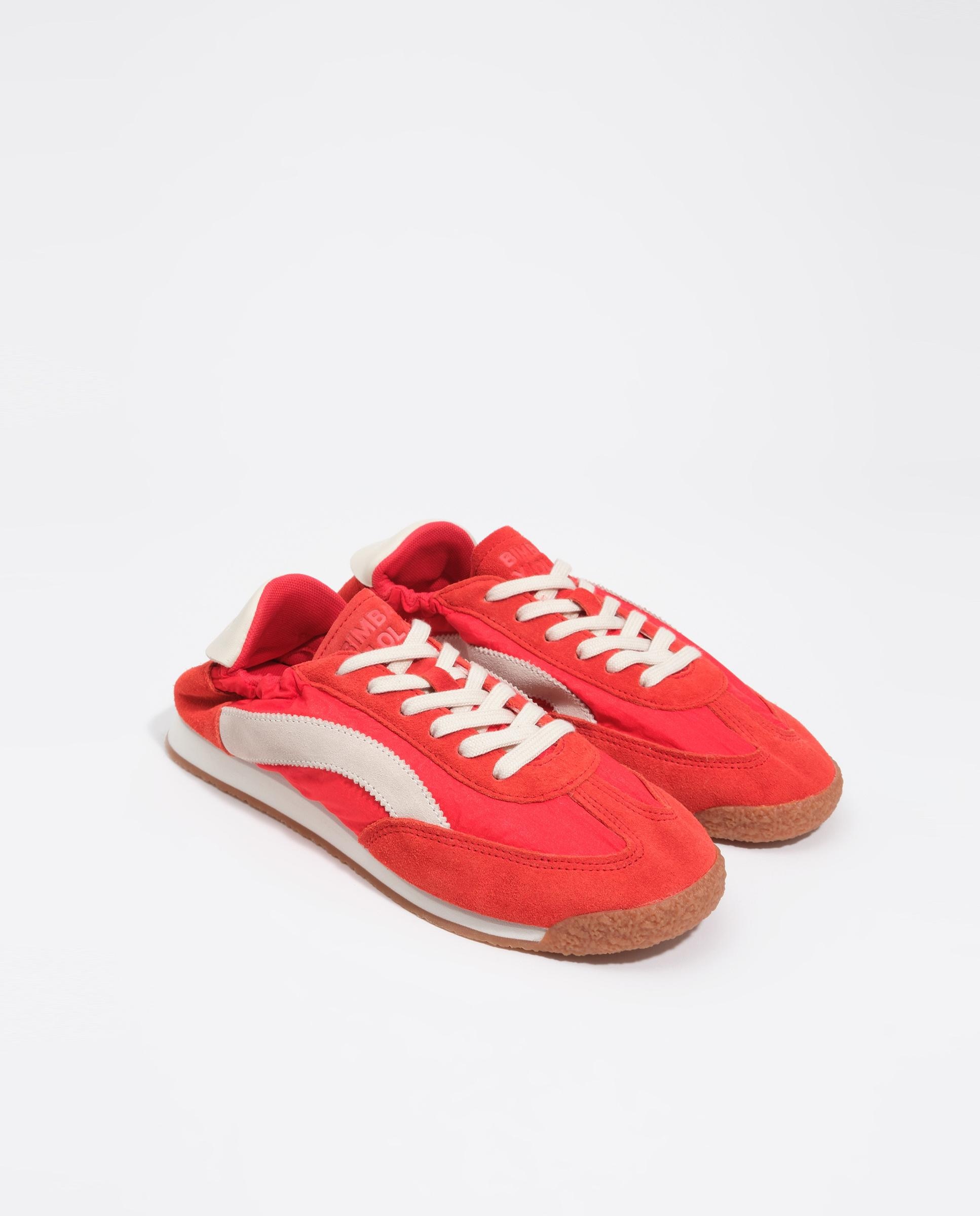 Zapatillas deportivas de mujer 13 06 serraje nylon - Bimba y Lola - Rojo Rojo-4
