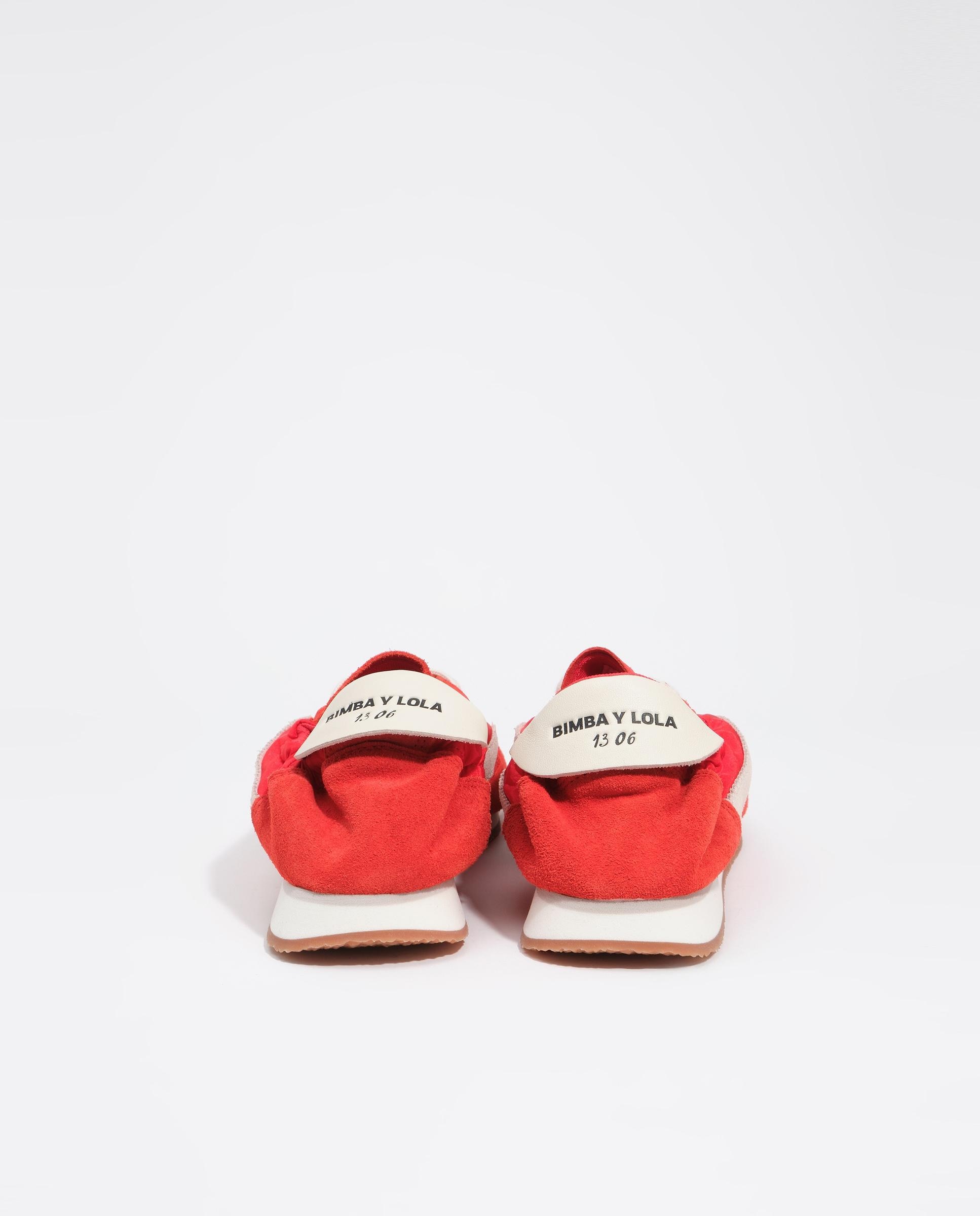 Zapatillas deportivas de mujer 13 06 serraje nylon - Bimba y Lola - Rojo Rojo-5