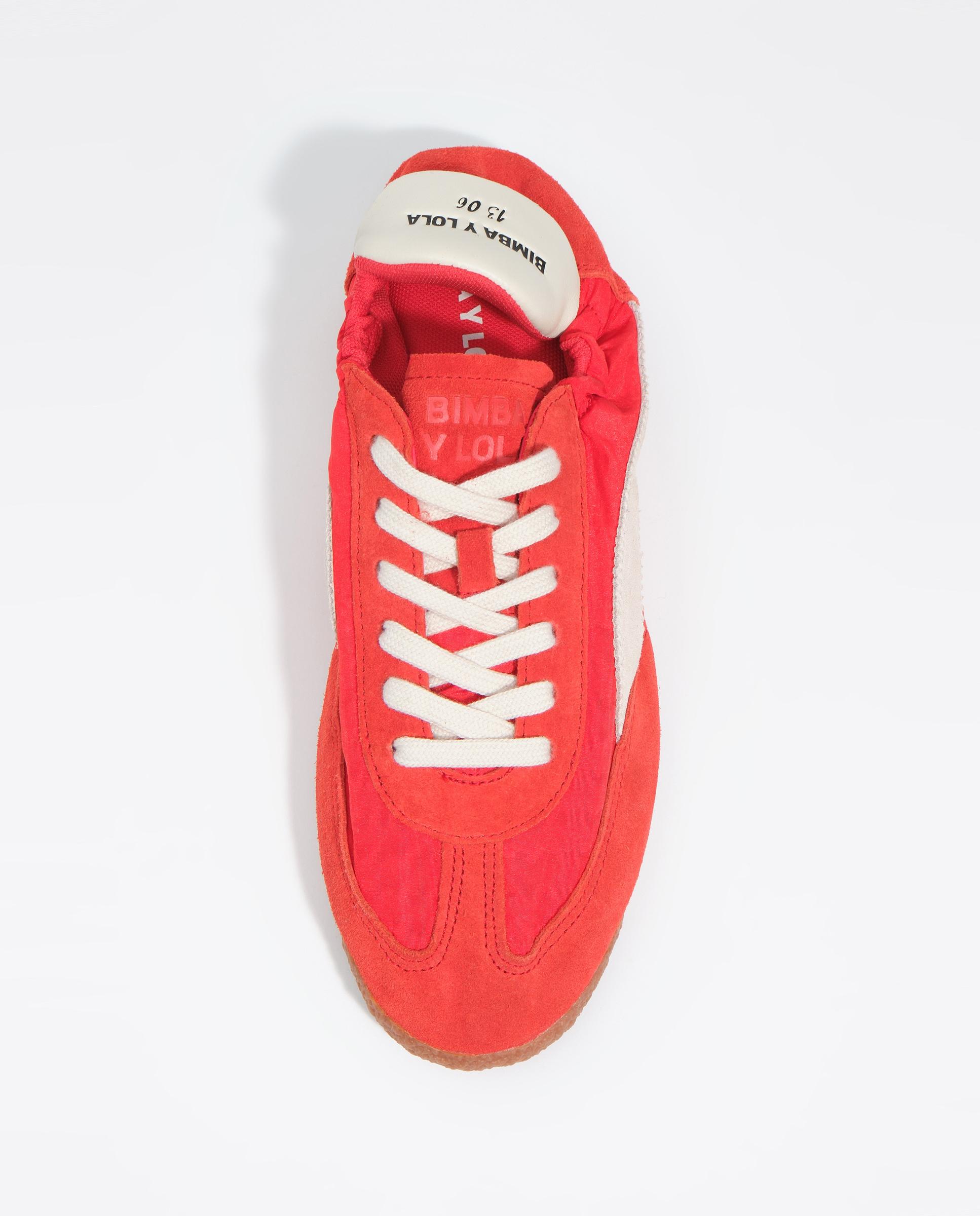 Zapatillas deportivas de mujer 13 06 serraje nylon - Bimba y Lola - Rojo Rojo-6
