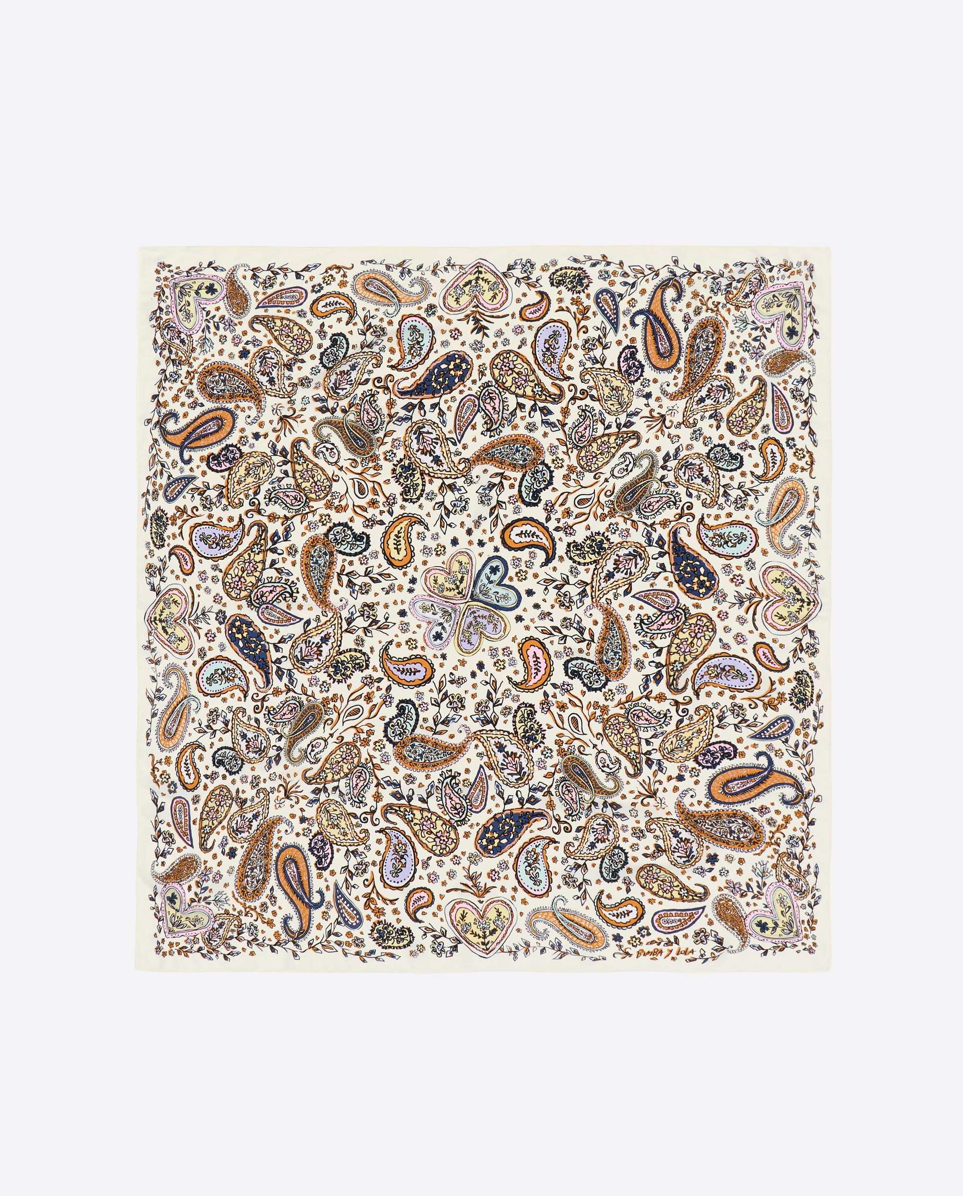 Pañuelo 100*100 pasley - Bimba y Lola - Marfil Marfil-1