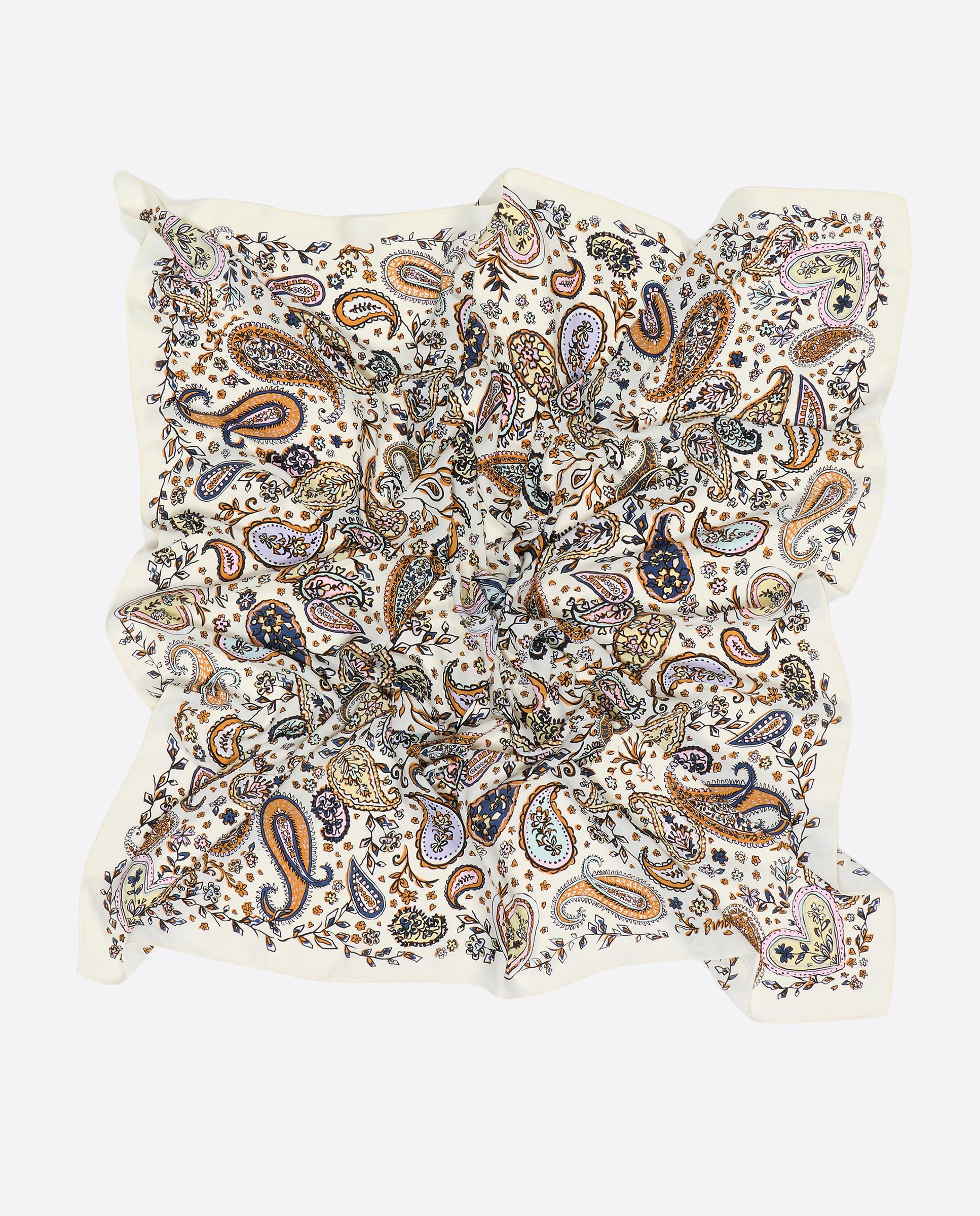 Pañuelo 100*100 pasley - Bimba y Lola - Marfil Marfil-2