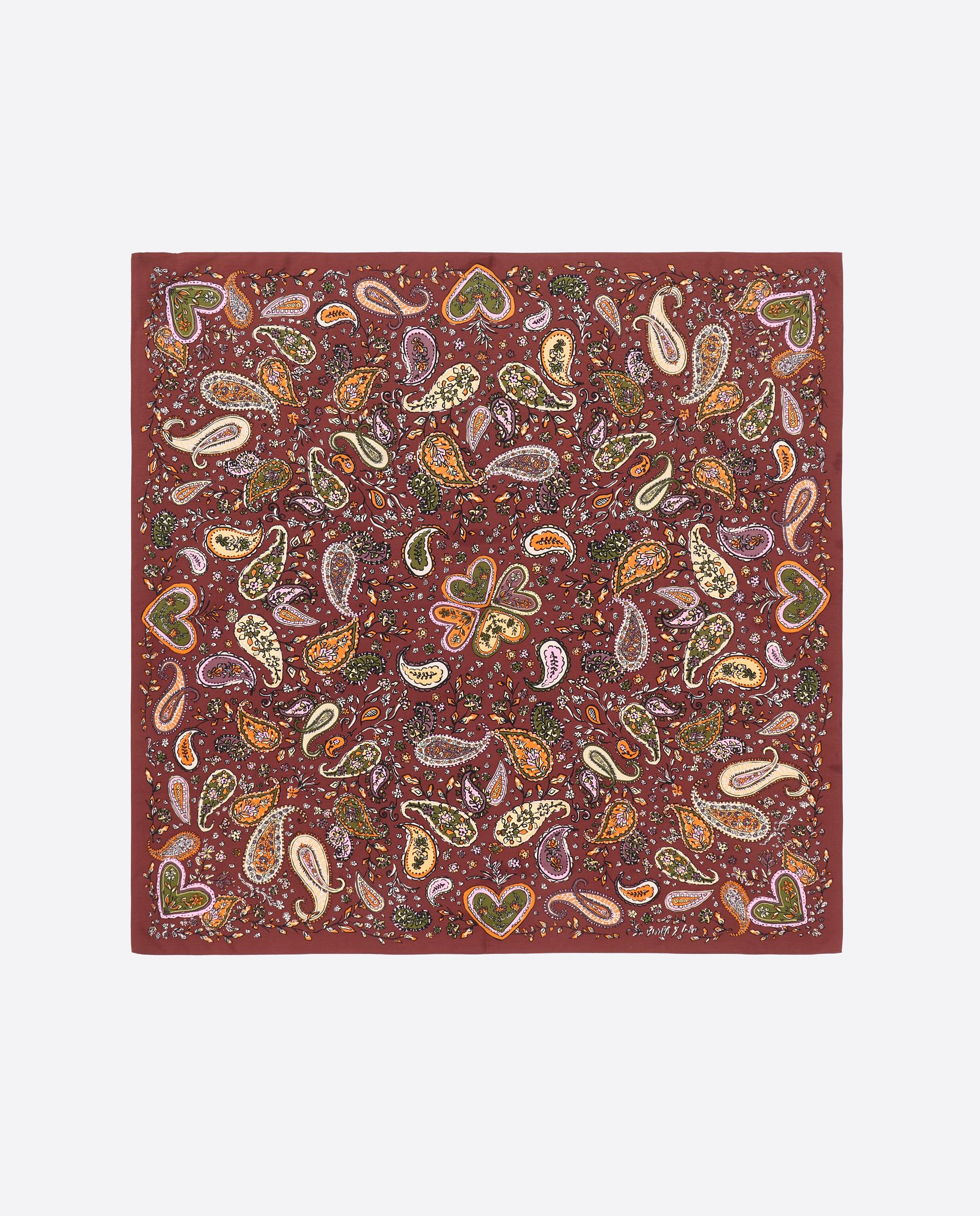 Pañuelo 100*100 pasley - Bimba y Lola - Burdeos Burdeos-1