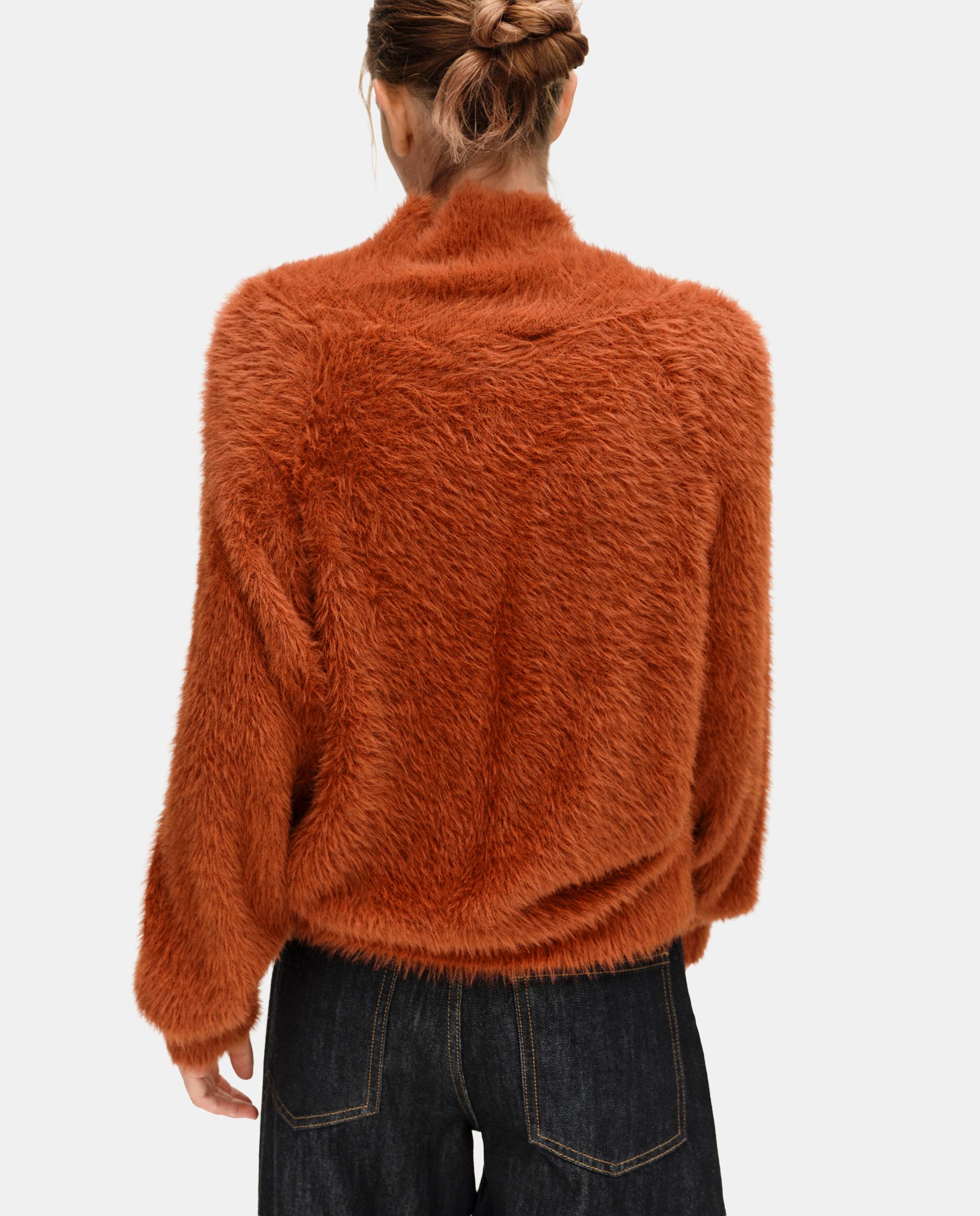 Jersey de mujer pelo cuello cisne - Bimba y Lola - Naranja Naranja-4