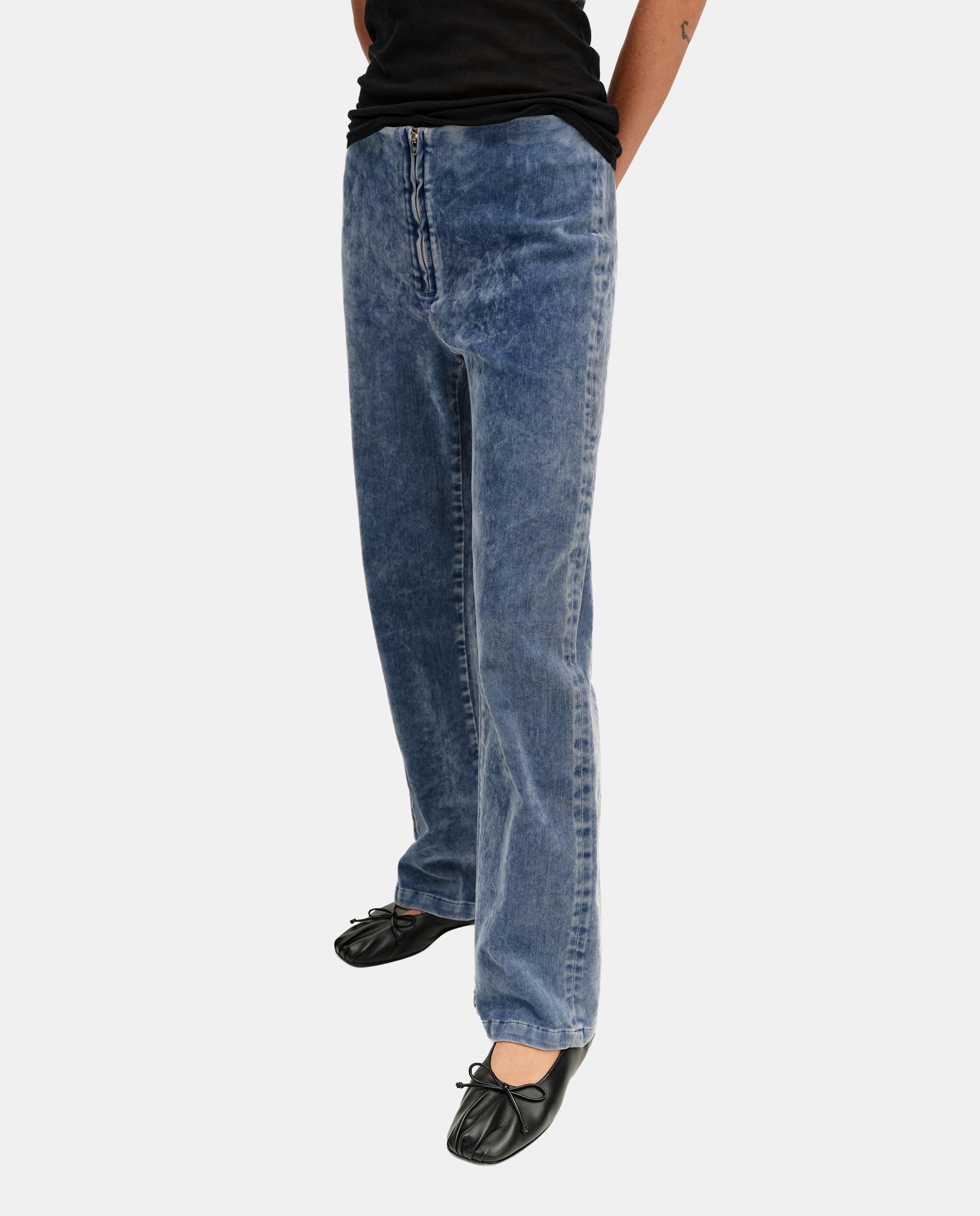 Pantalones rectos de mujer straight cropped tobillero - Bimba y Lola - Azul claro Azul claro-2