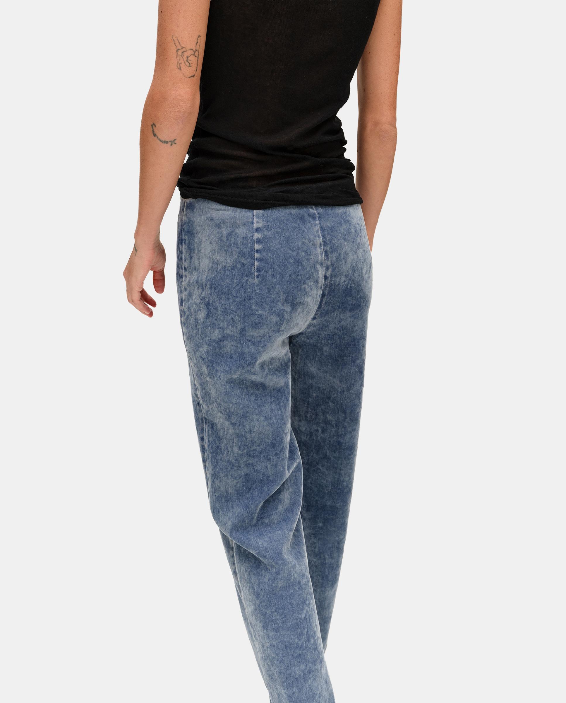 Pantalones rectos de mujer straight cropped tobillero - Bimba y Lola - Azul claro Azul claro-4