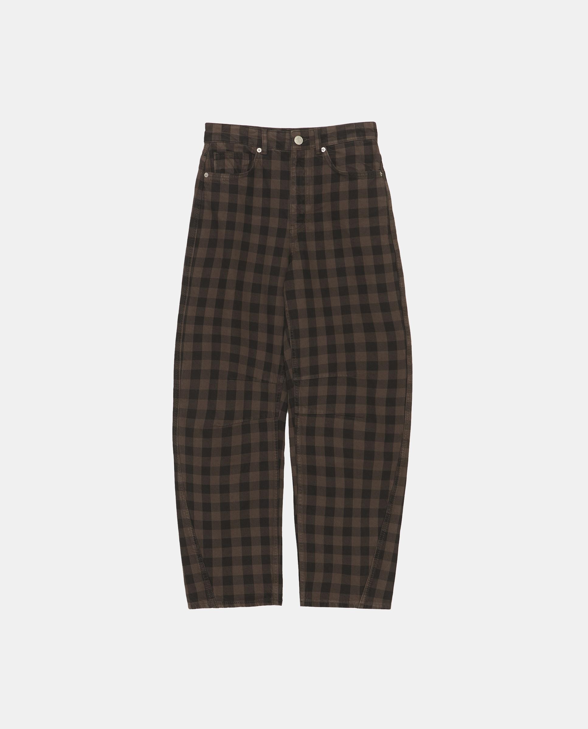 Imagen 5 de Pantalones rectos de mujer barrel cuadros - Bimba y Lola - Negro Negro