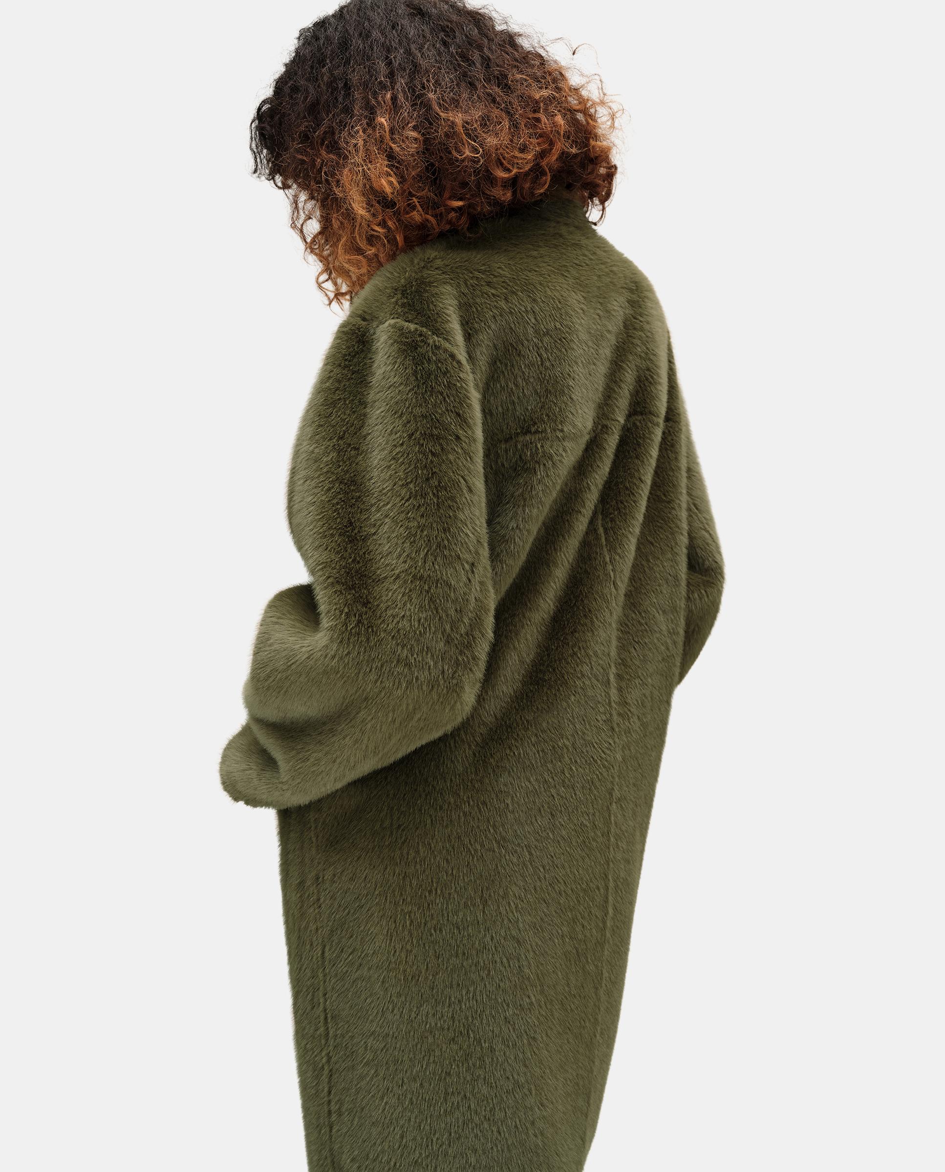 Imagen 4 de Abrigo de pelo de mujer reversible cremallera - Bimba y Lola - Kaki Kaki