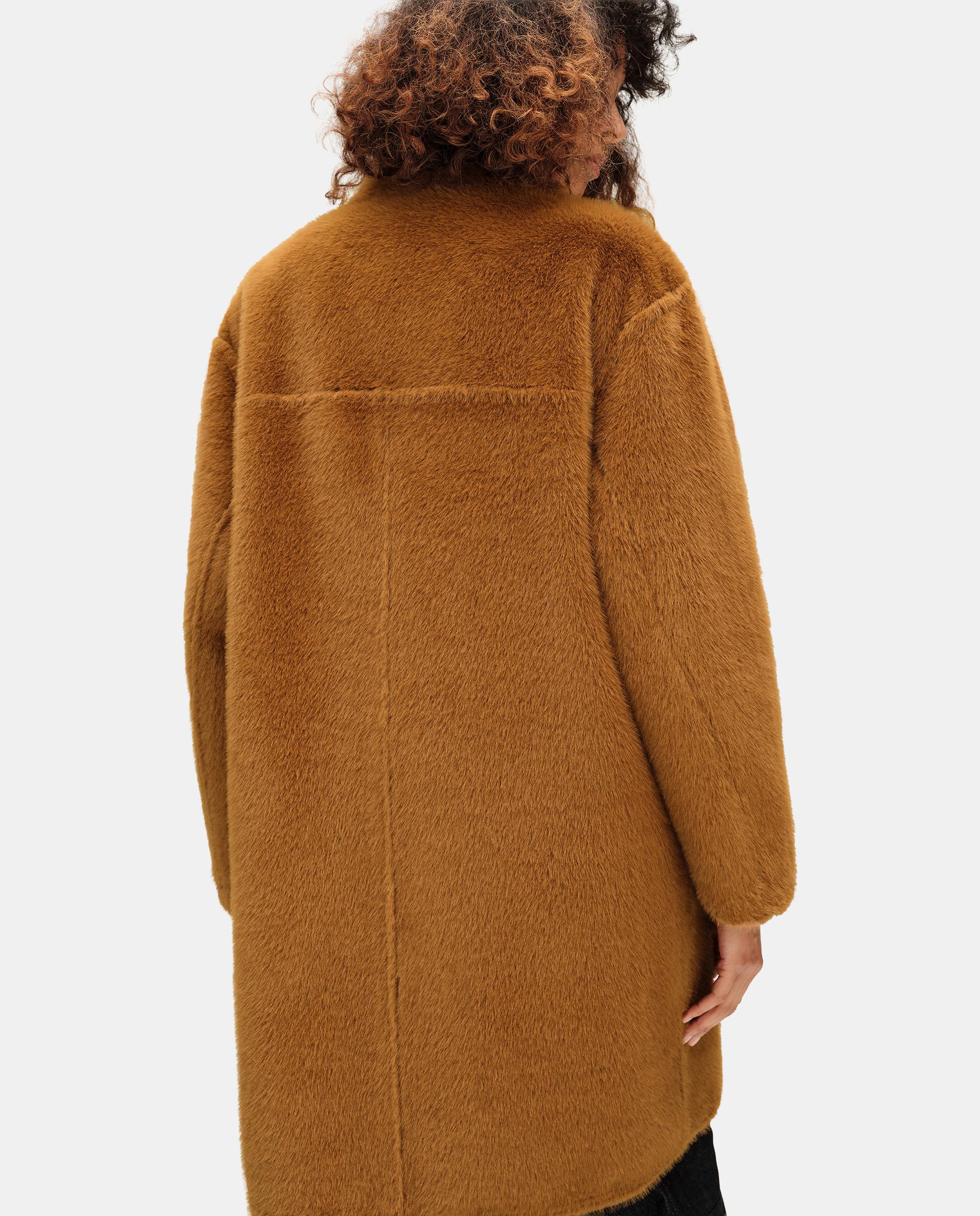 Imagen 3 de Abrigo de pelo de mujer reversible cremallera - Bimba y Lola - Marrón Marrón
