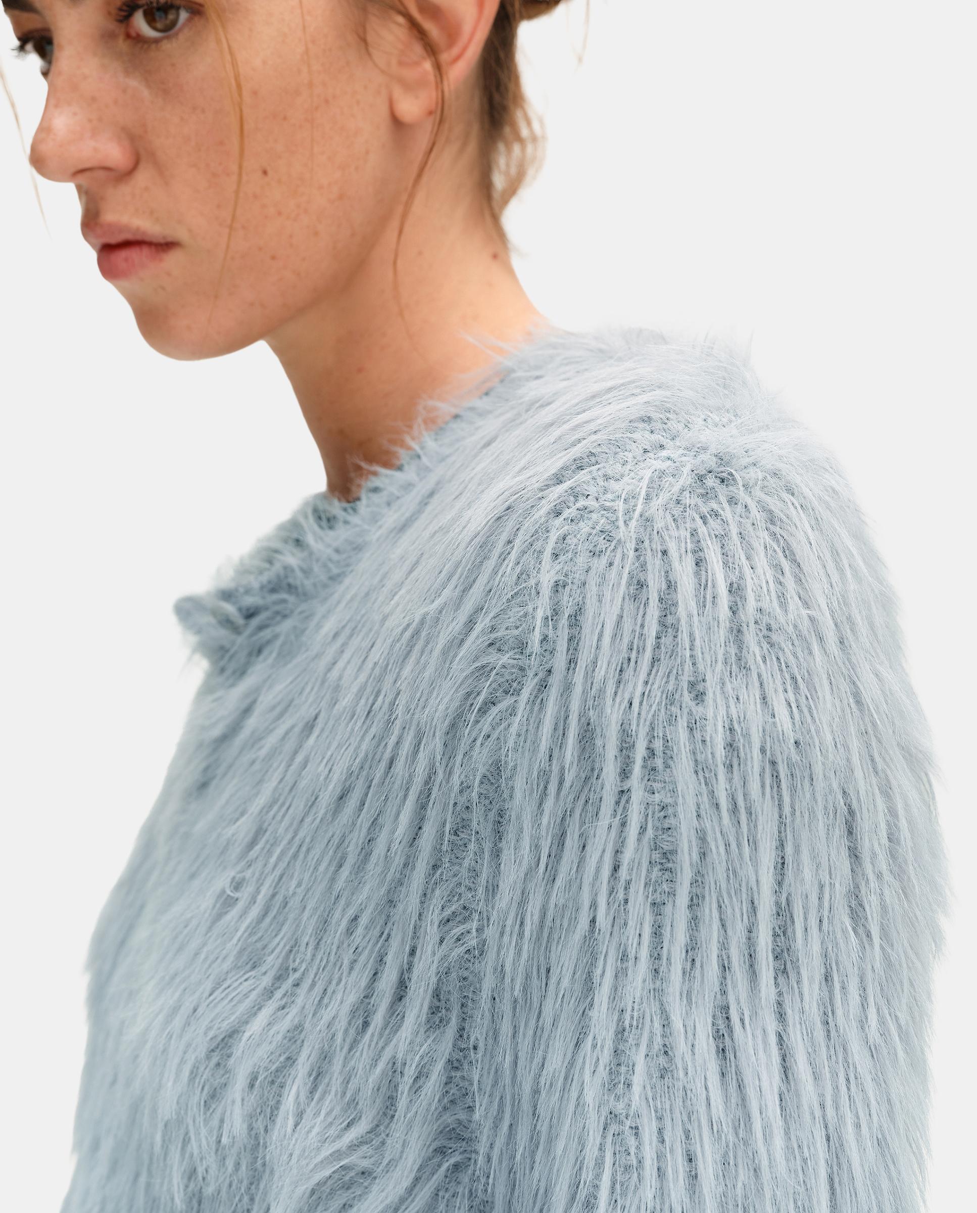 Cárdigan de mujer pelo recto - Bimba y Lola - Azul claro Azul claro-2