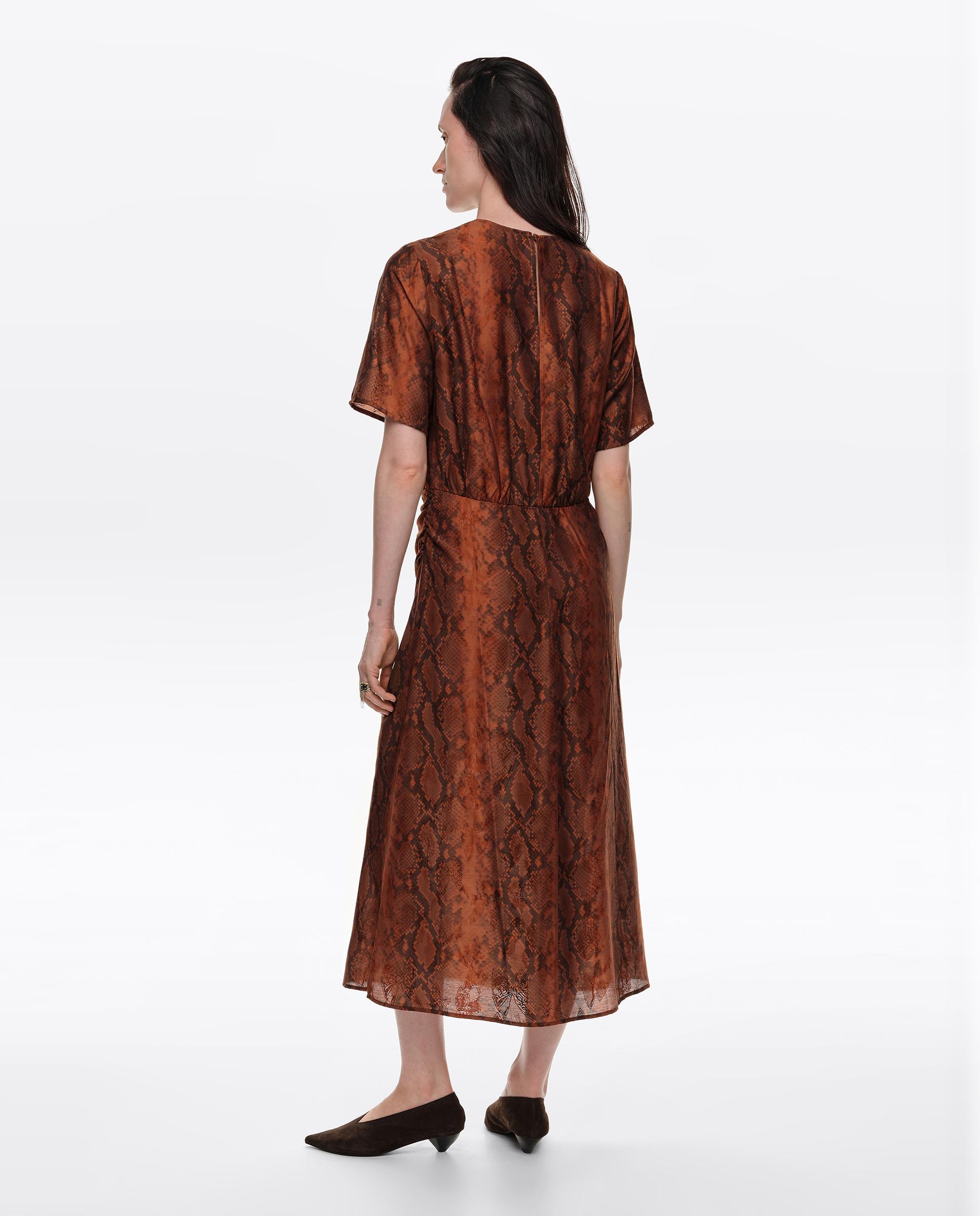 Vestido fruncido delantero snake - Bimba y Lola - Caramelo Caramelo-5