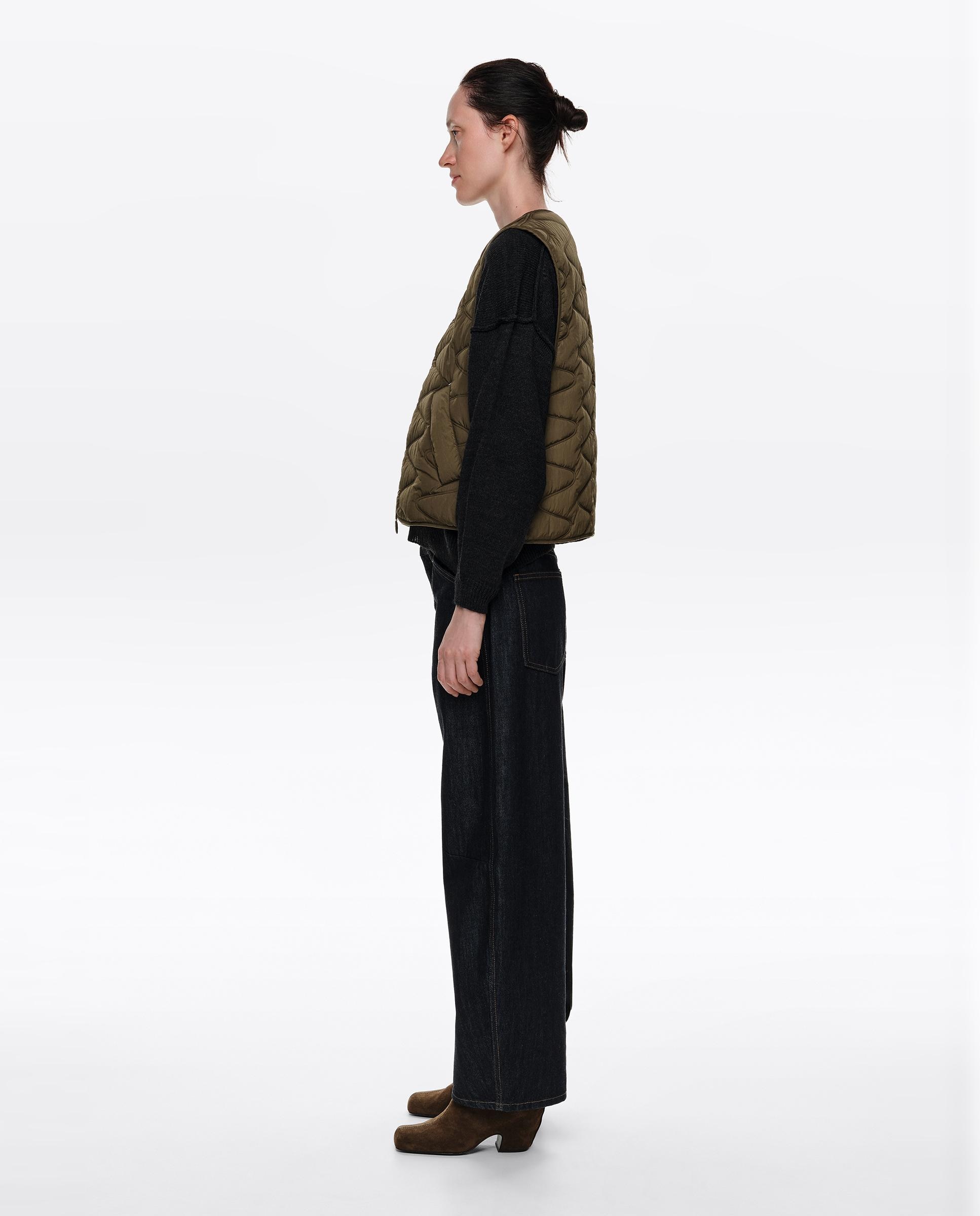 Chaleco de mujer reversible acolchado - Bimba y Lola - Kaki Kaki-3