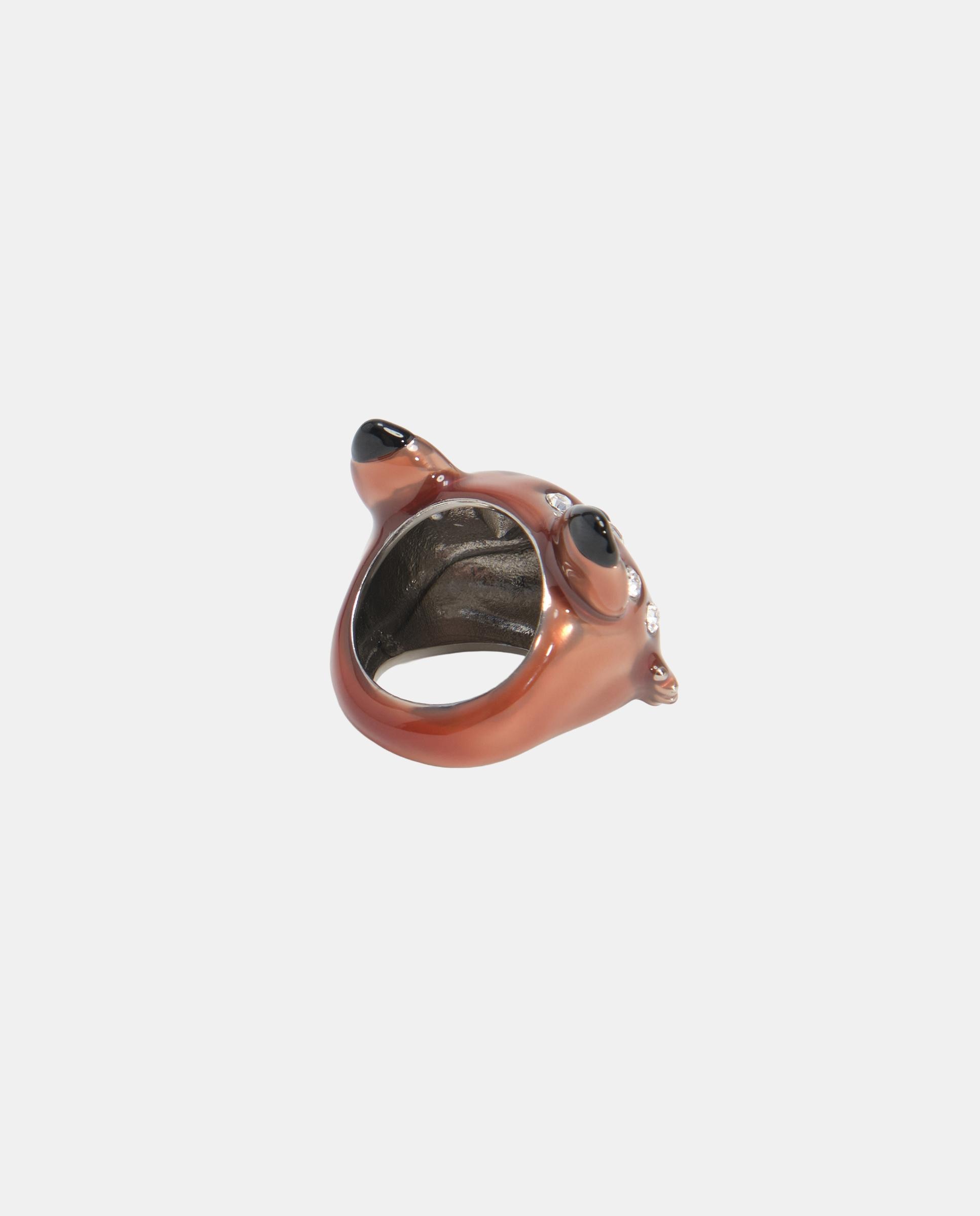 Imagen 4 de Anillo zorro esmaltado y cristales - Bimba y Lola - Naranja Naranja