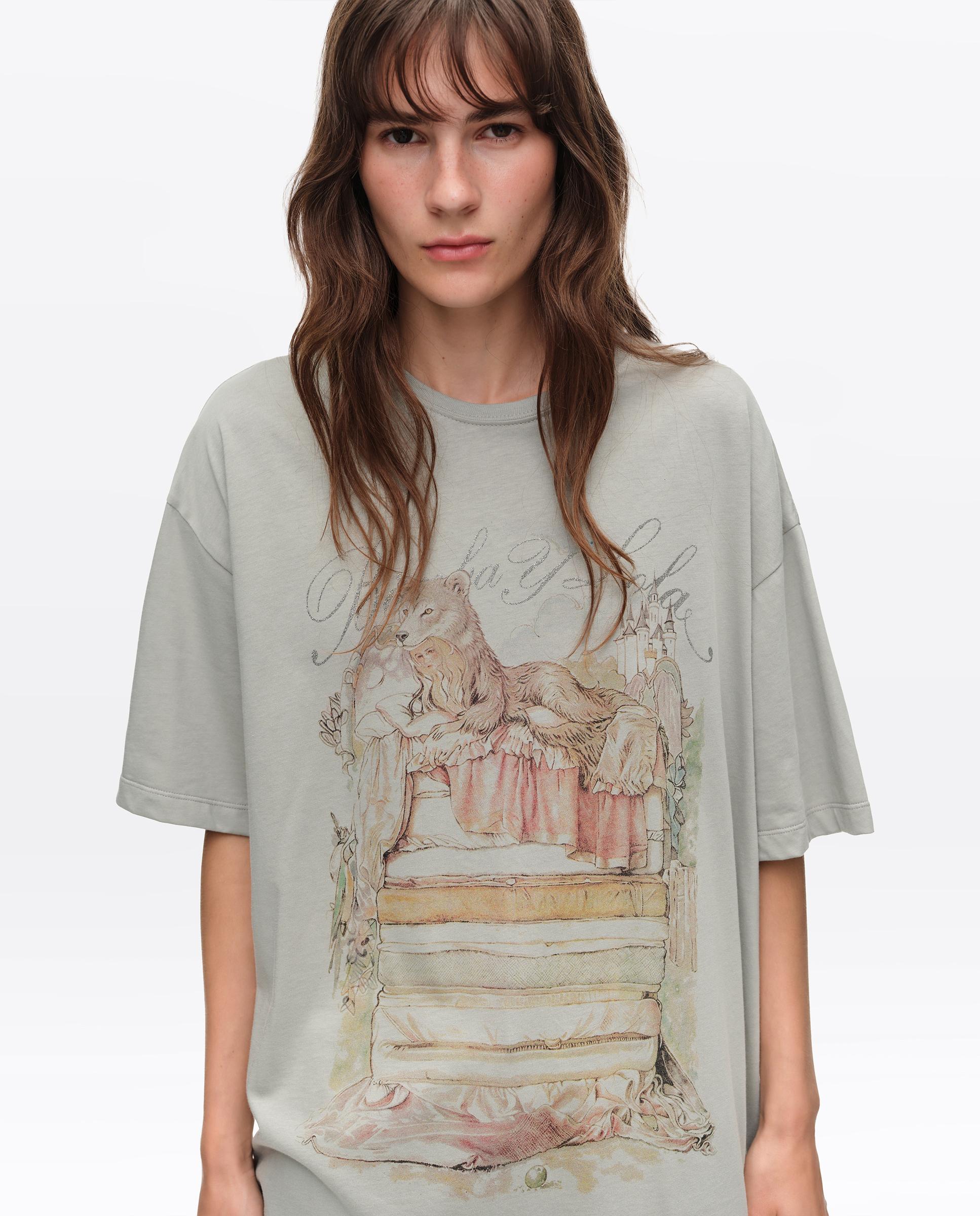 Camiseta de mujer logo fábula - Bimba y Lola - Gris claro Gris claro-2