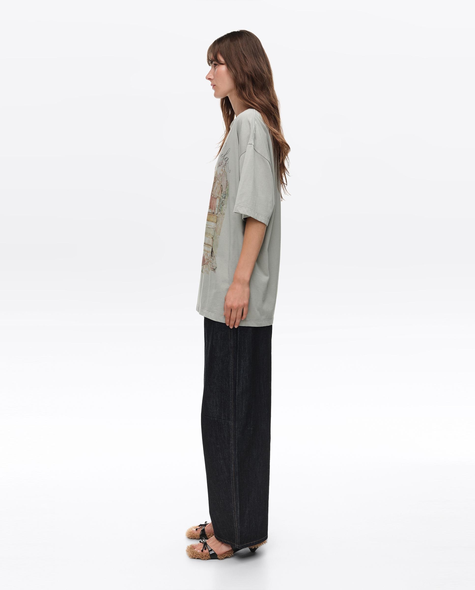 Camiseta de mujer logo fábula - Bimba y Lola - Gris claro Gris claro-3