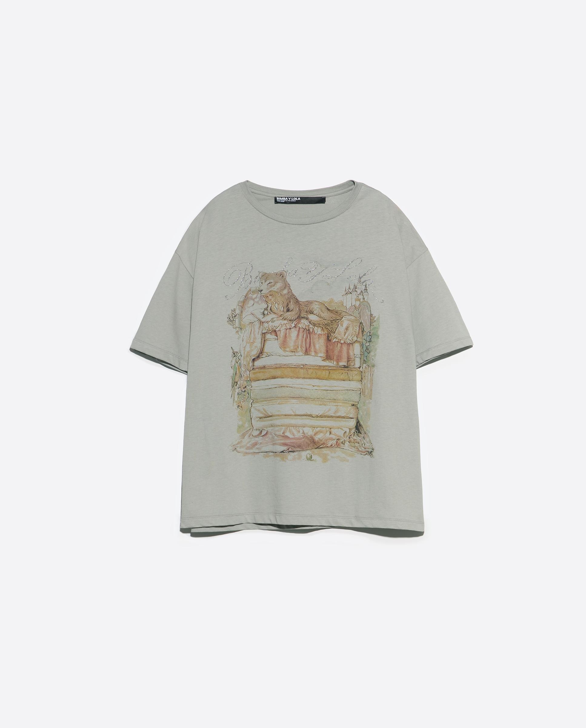 Camiseta de mujer logo fábula - Bimba y Lola - Gris claro Gris claro-6