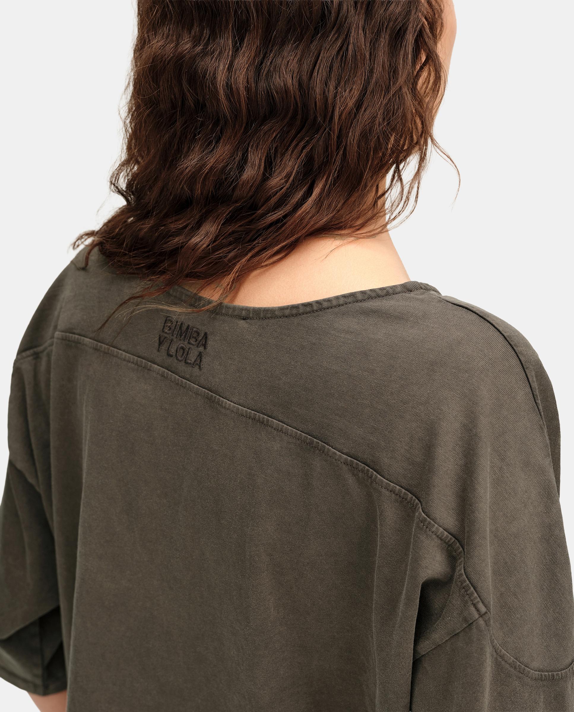 Imagen 4 de Camiseta de mujer lavada boxy - Bimba y Lola - Topo Topo