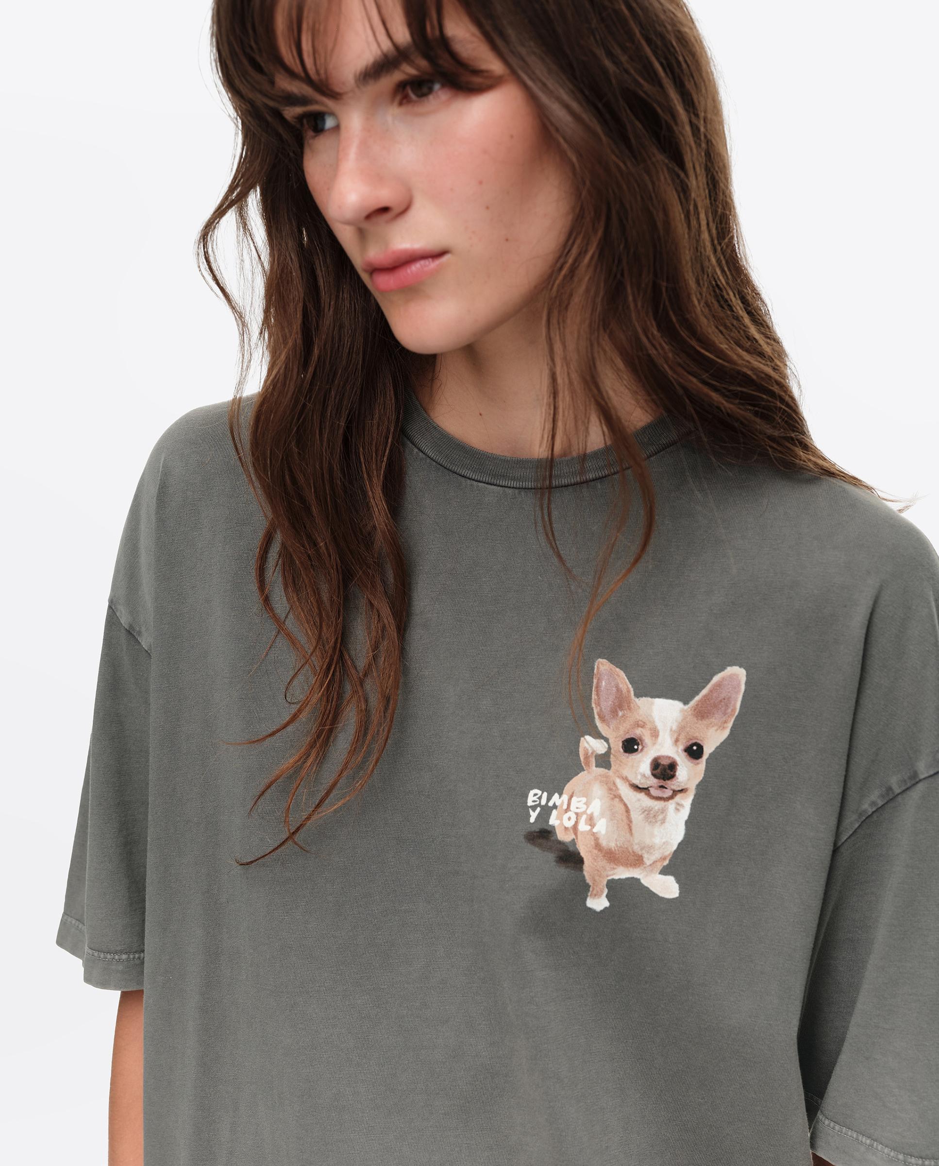Camiseta de mujer logo chihuahua - Bimba y Lola - Negro Negro-2