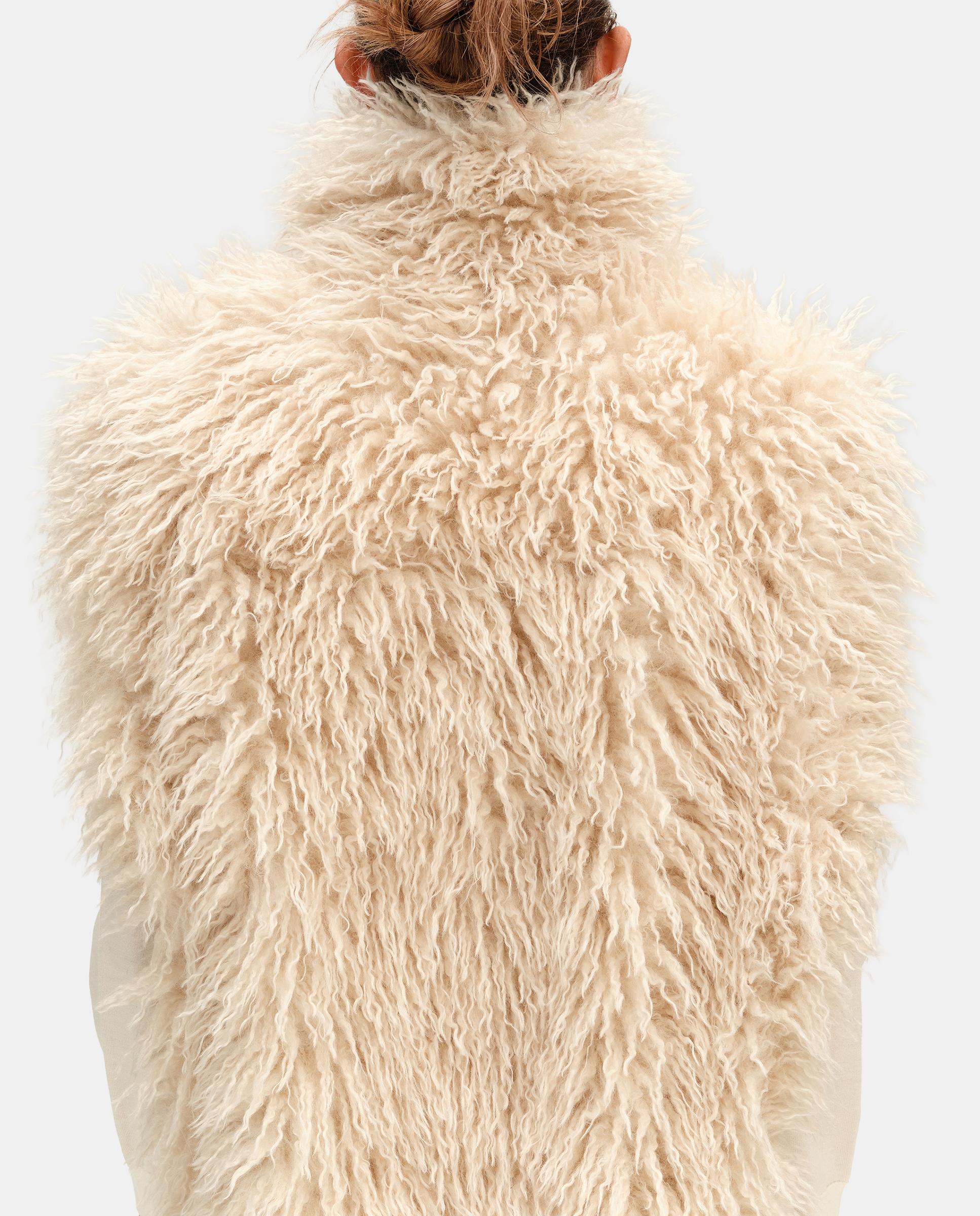 Chaleco de mujer pelo oversize - Bimba y Lola - Marfil Marfil-5