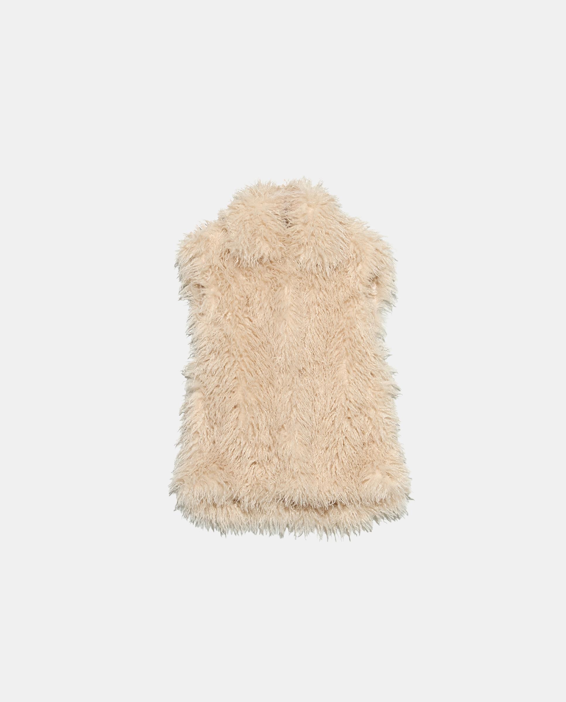 Chaleco de mujer pelo oversize - Bimba y Lola - Marfil Marfil-4