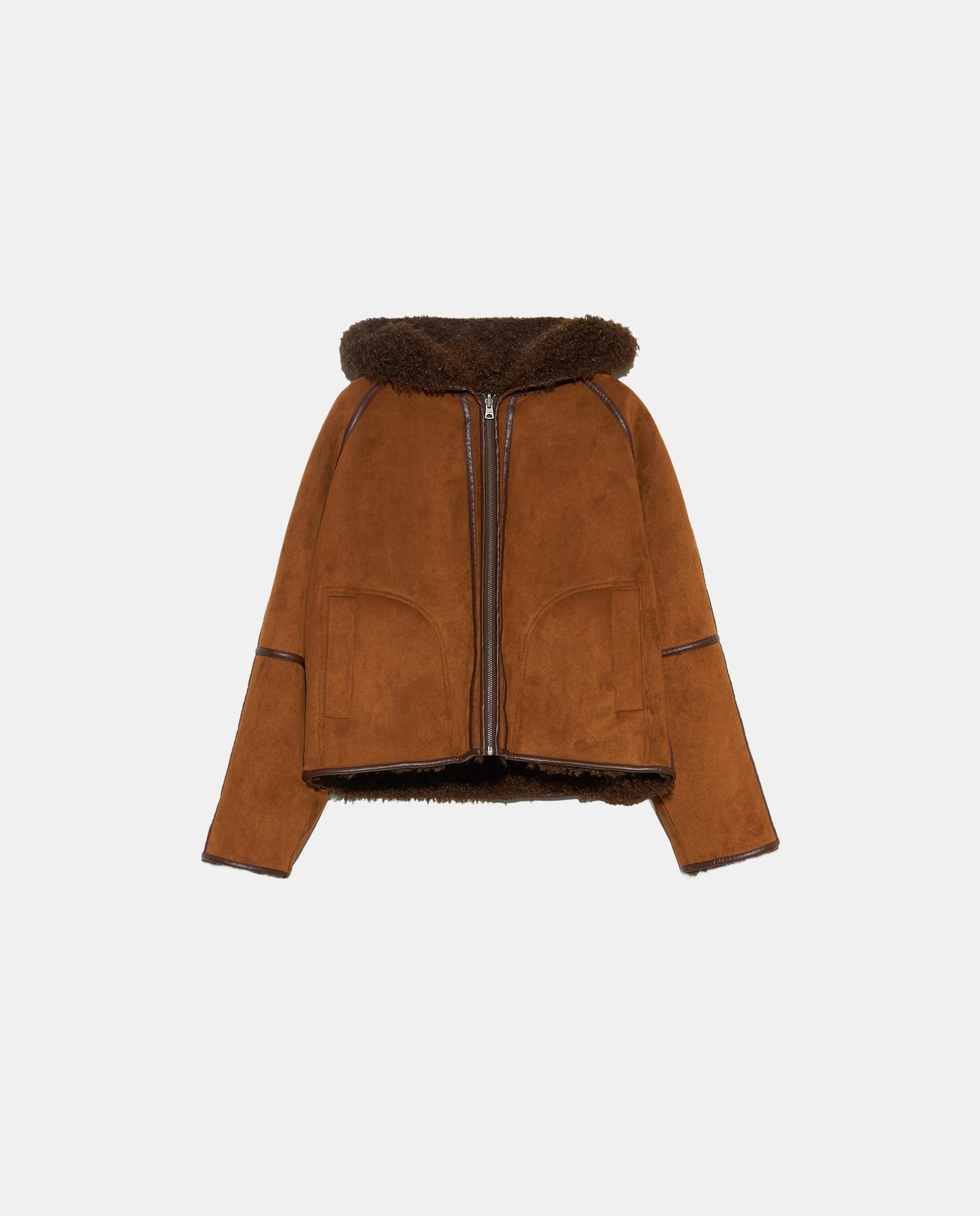 Cazadora de mujer reversible borreguito - Bimba y Lola - Marrón Marrón-5