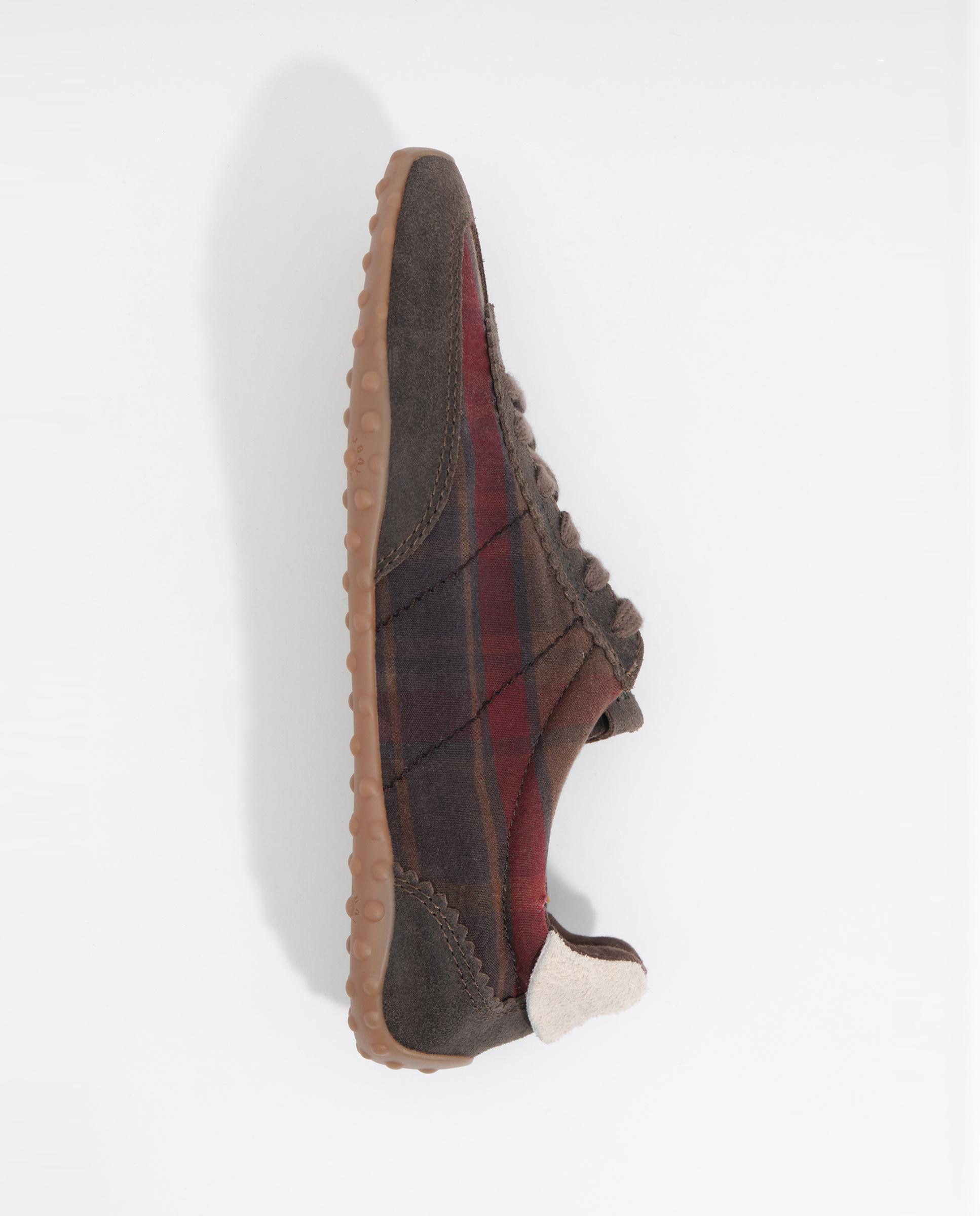 Zapatillas deportiva 13 29 serraje y tejido de cuadros - Bimba y Lola - Marrón chocolate Marrón chocolate-8