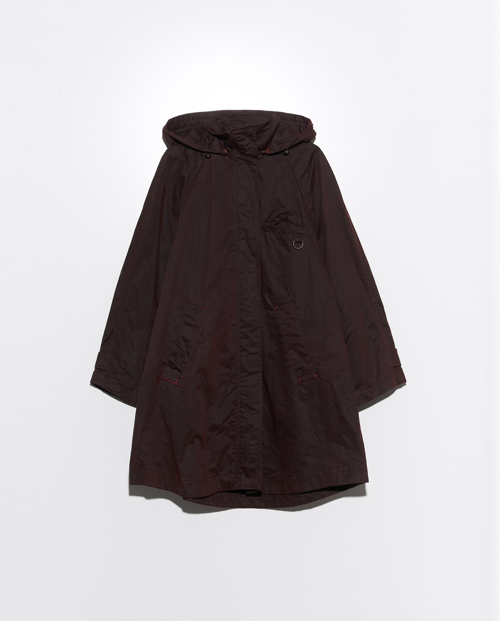 Gabardina de mujer encerada largo medio línea a - Bimba y Lola - Marrón oscuro Marrón oscuro-6