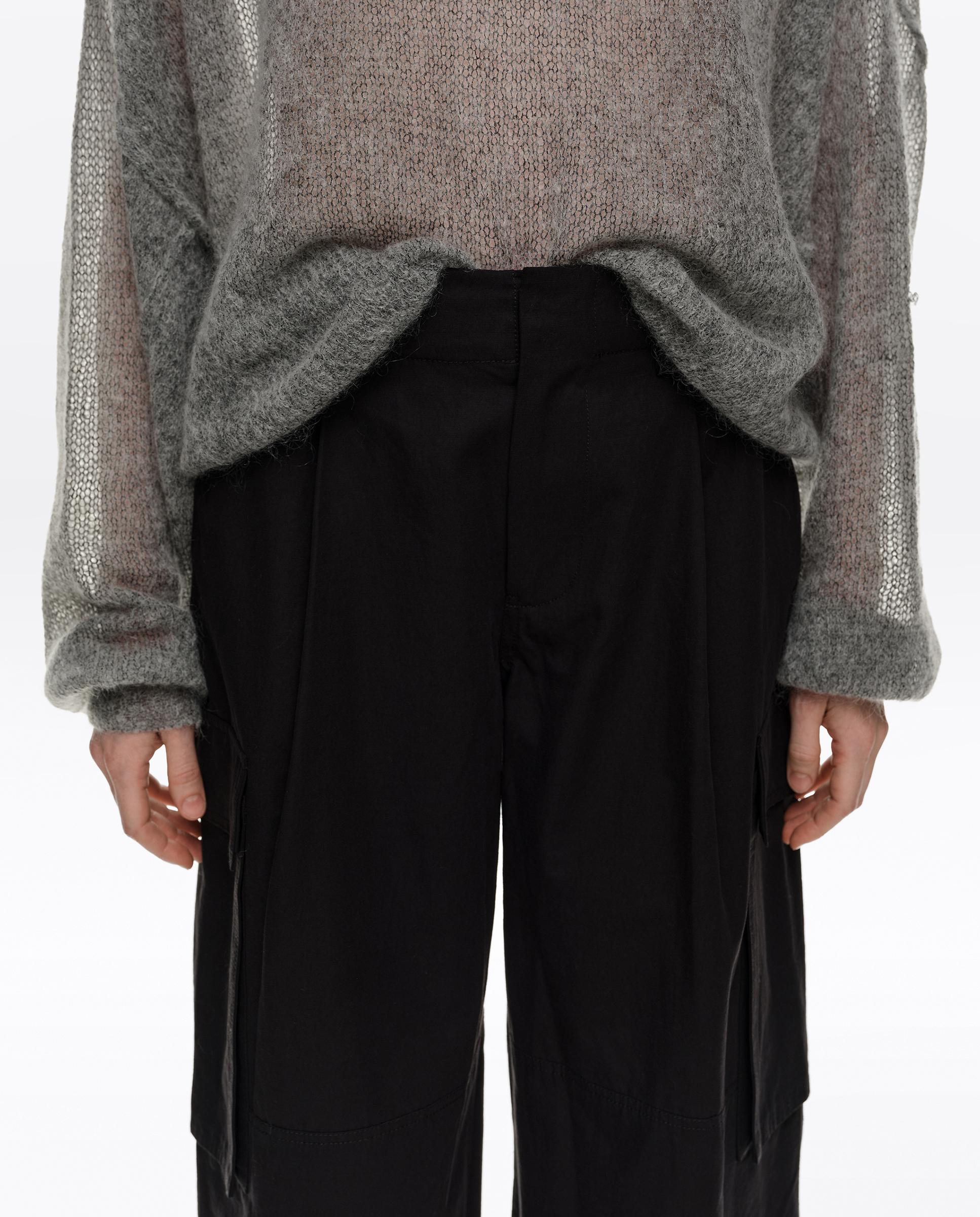 Pantalones anchos de mujer wide leg lino - Bimba y Lola - Negro Negro-2