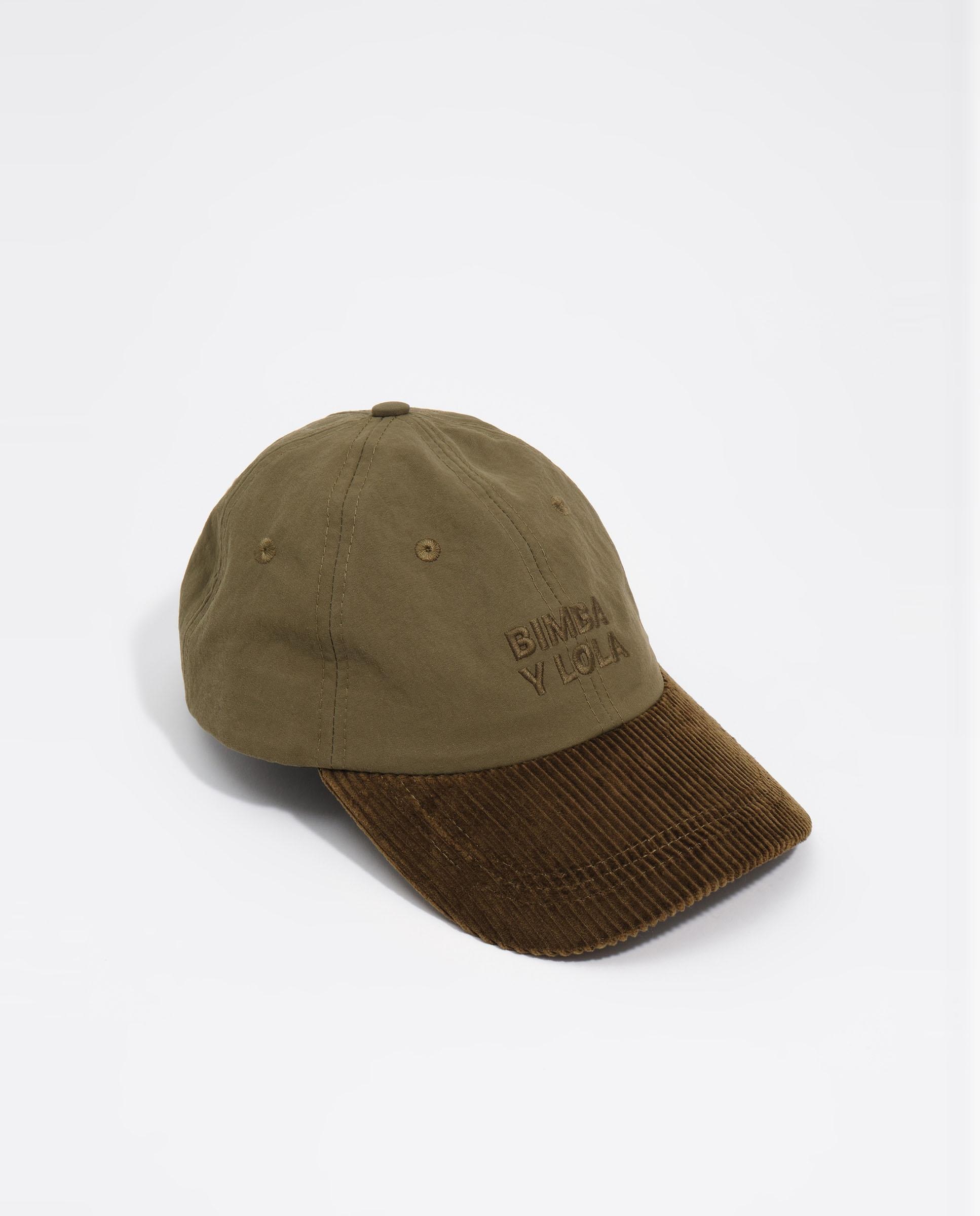 Imagen 0 de Gorra de mujer de pana en algodón Kaki