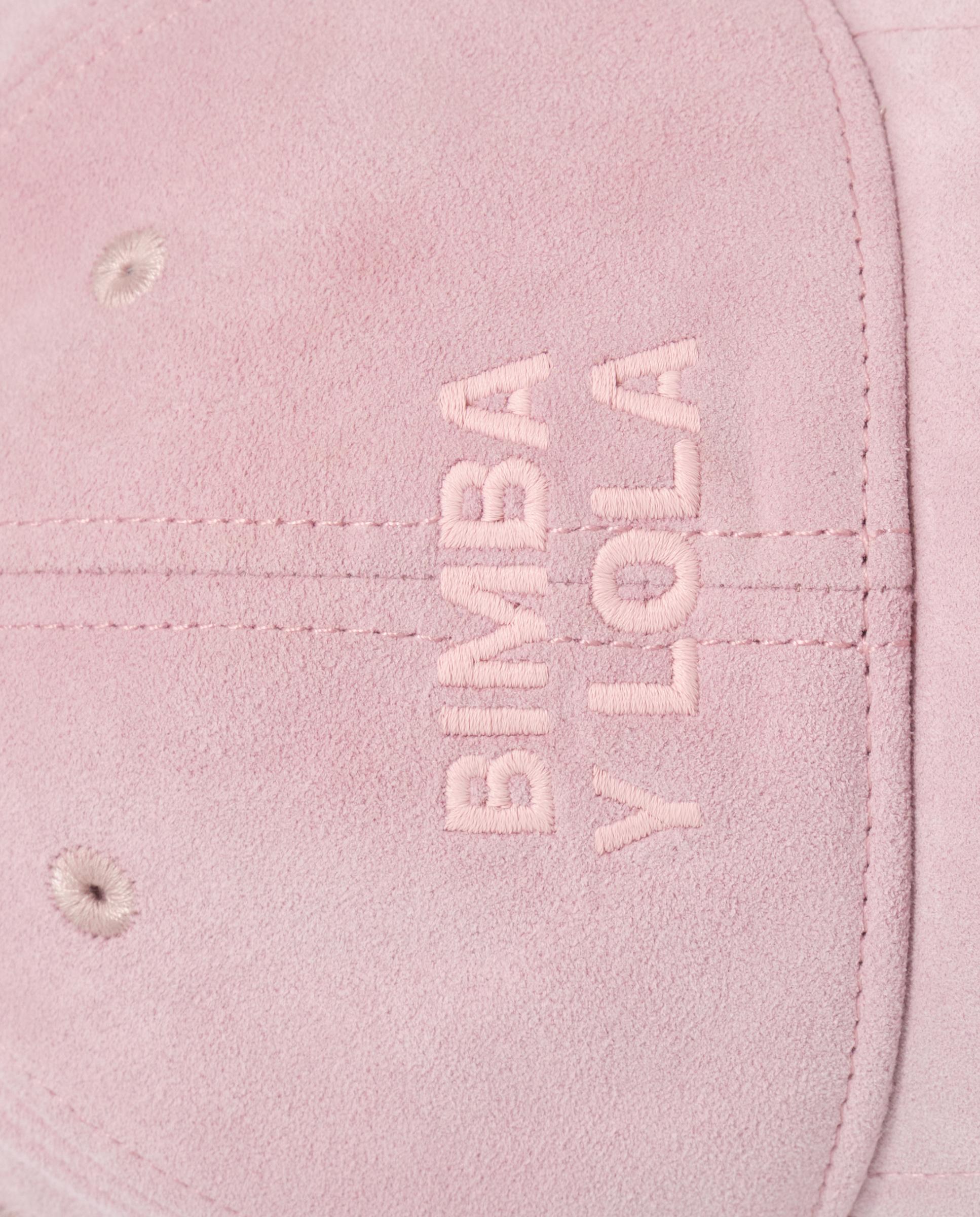 Gorra de mujer de ante con logo bordado - Bimba y Lola - Rosa Rosa-3
