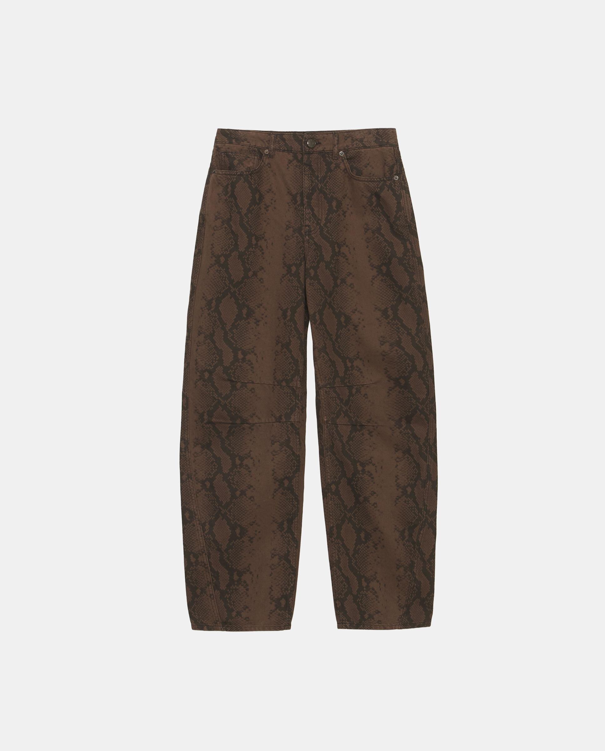 Imagen 5 de Pantalones rectos de mujer barrel snake - Bimba y Lola - Marrón Marrón