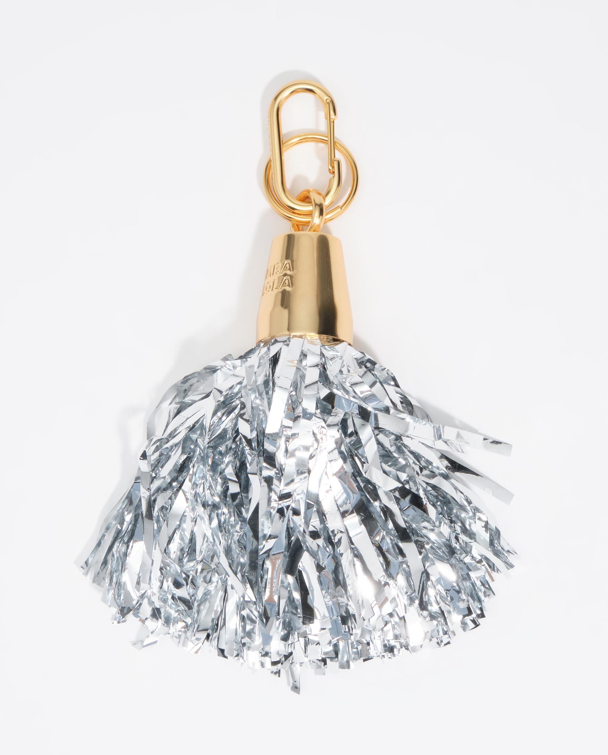 Llavero de pompón metalizado - Bimba y Lola - Plata Plata-1