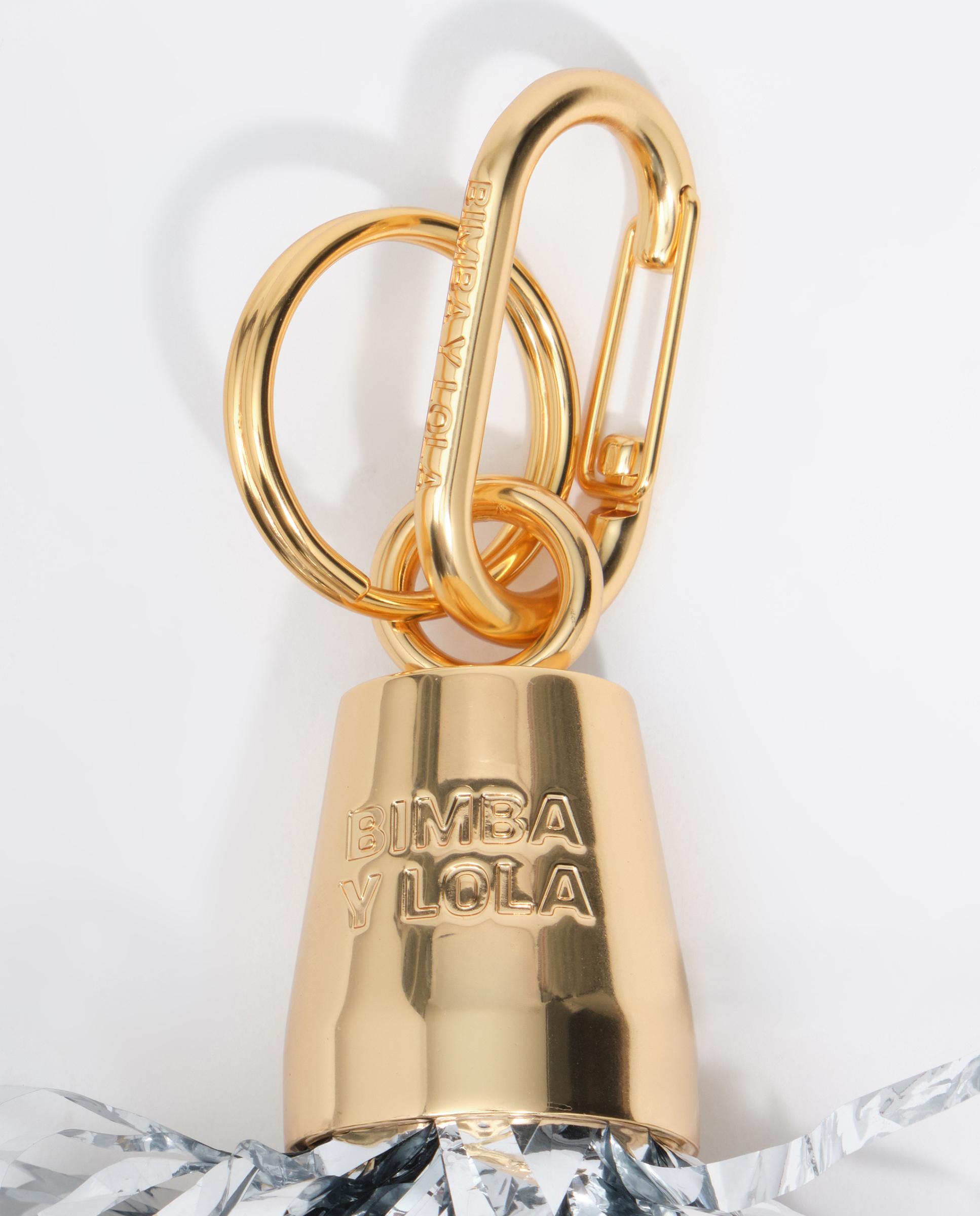 Llavero de pompón metalizado - Bimba y Lola - Plata Plata-2