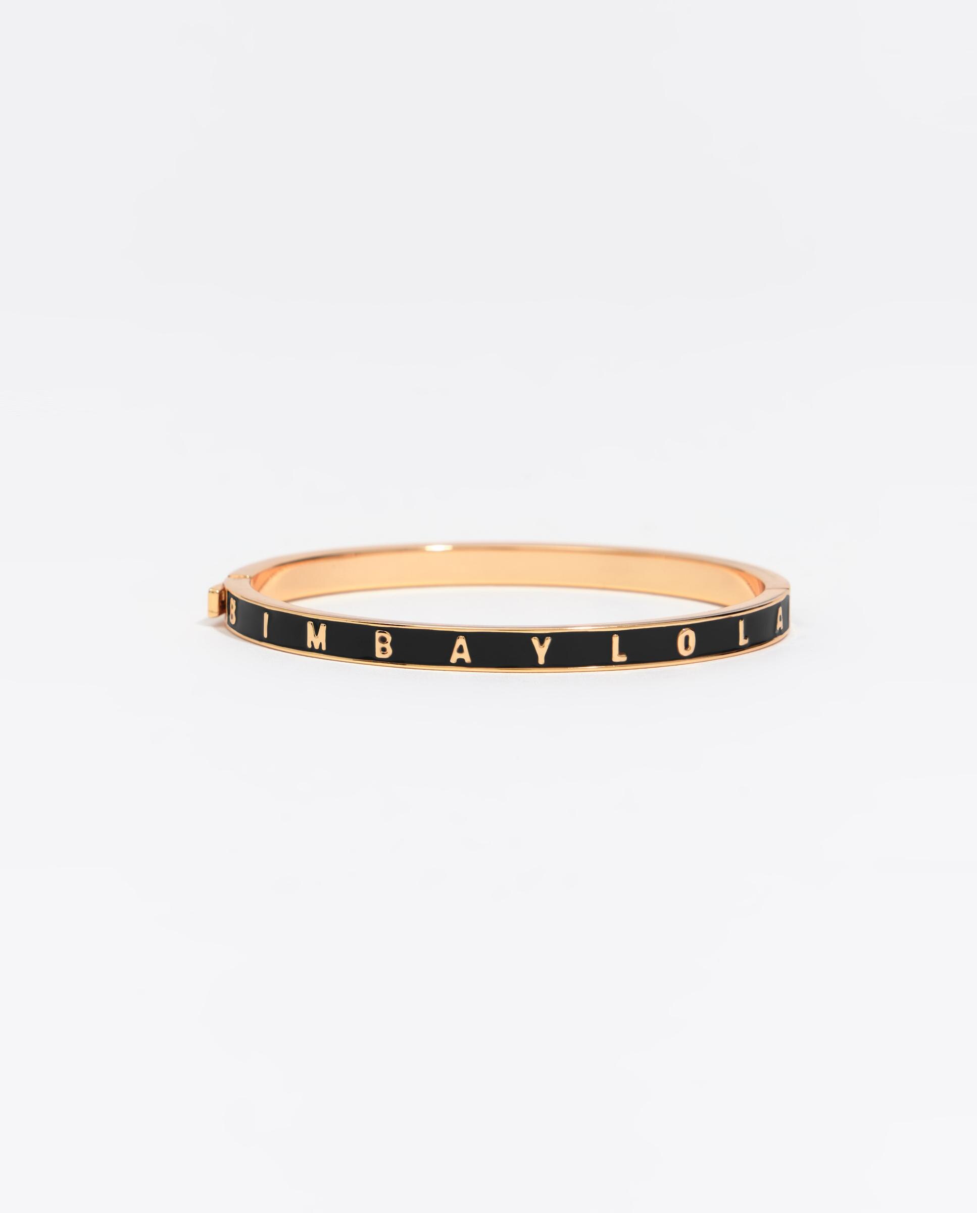 Pulsera rígida logo - Bimba y Lola - Negro Negro-2