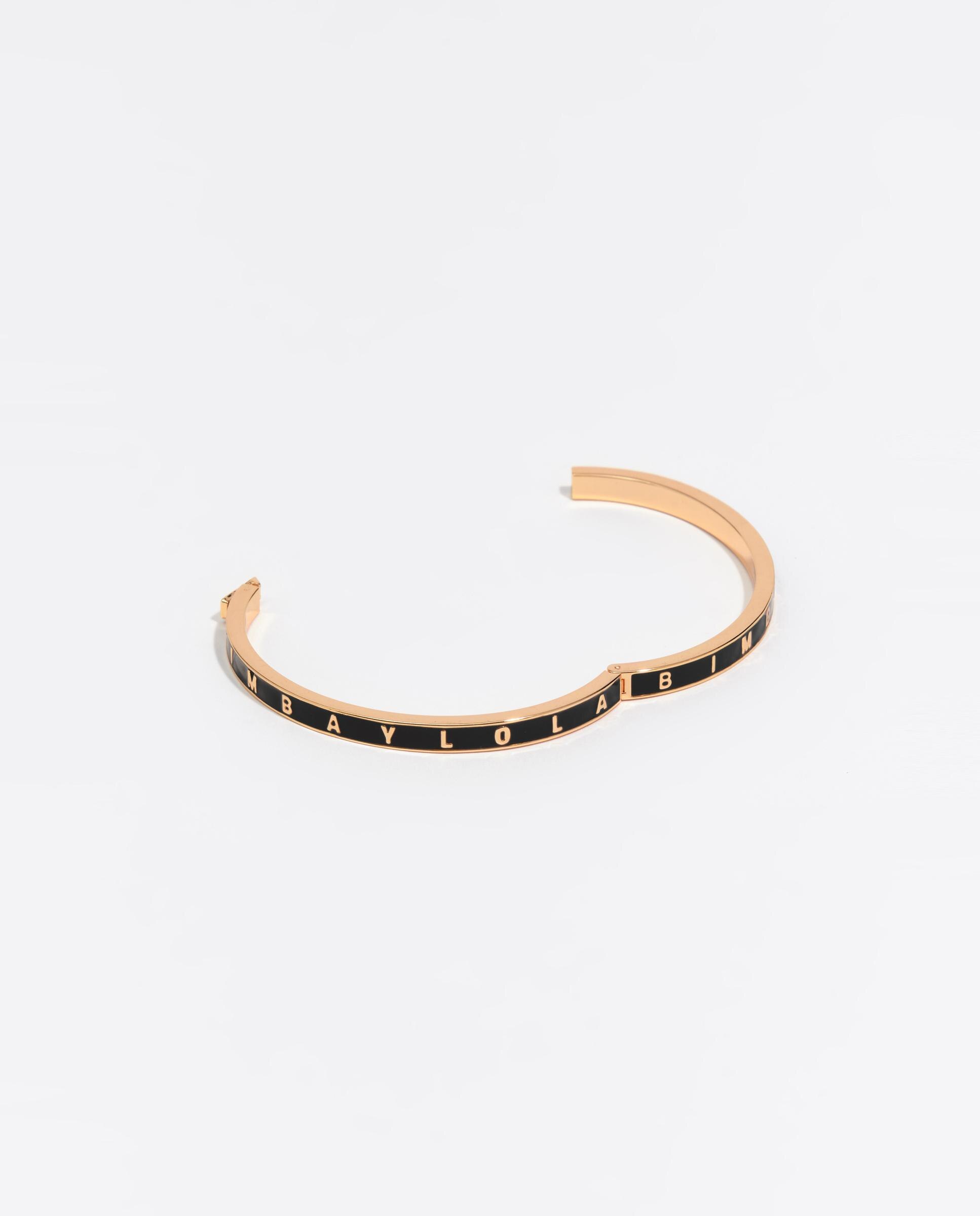 Pulsera rígida logo - Bimba y Lola - Negro Negro-3
