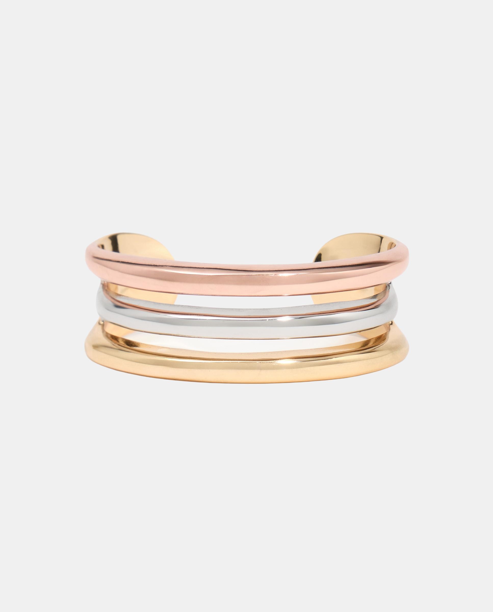 Pulsera rígida tres bandas - Bimba y Lola - Dorado Dorado-2