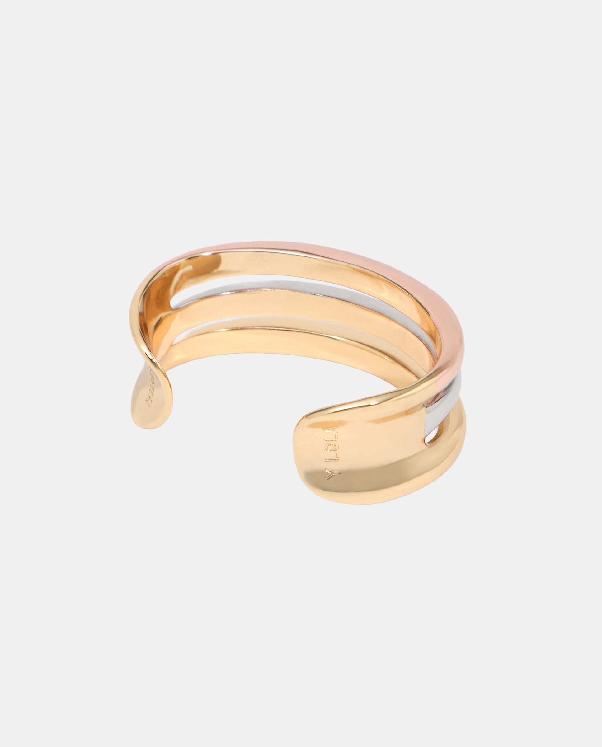Pulsera rígida tres bandas - Bimba y Lola - Dorado Dorado-3