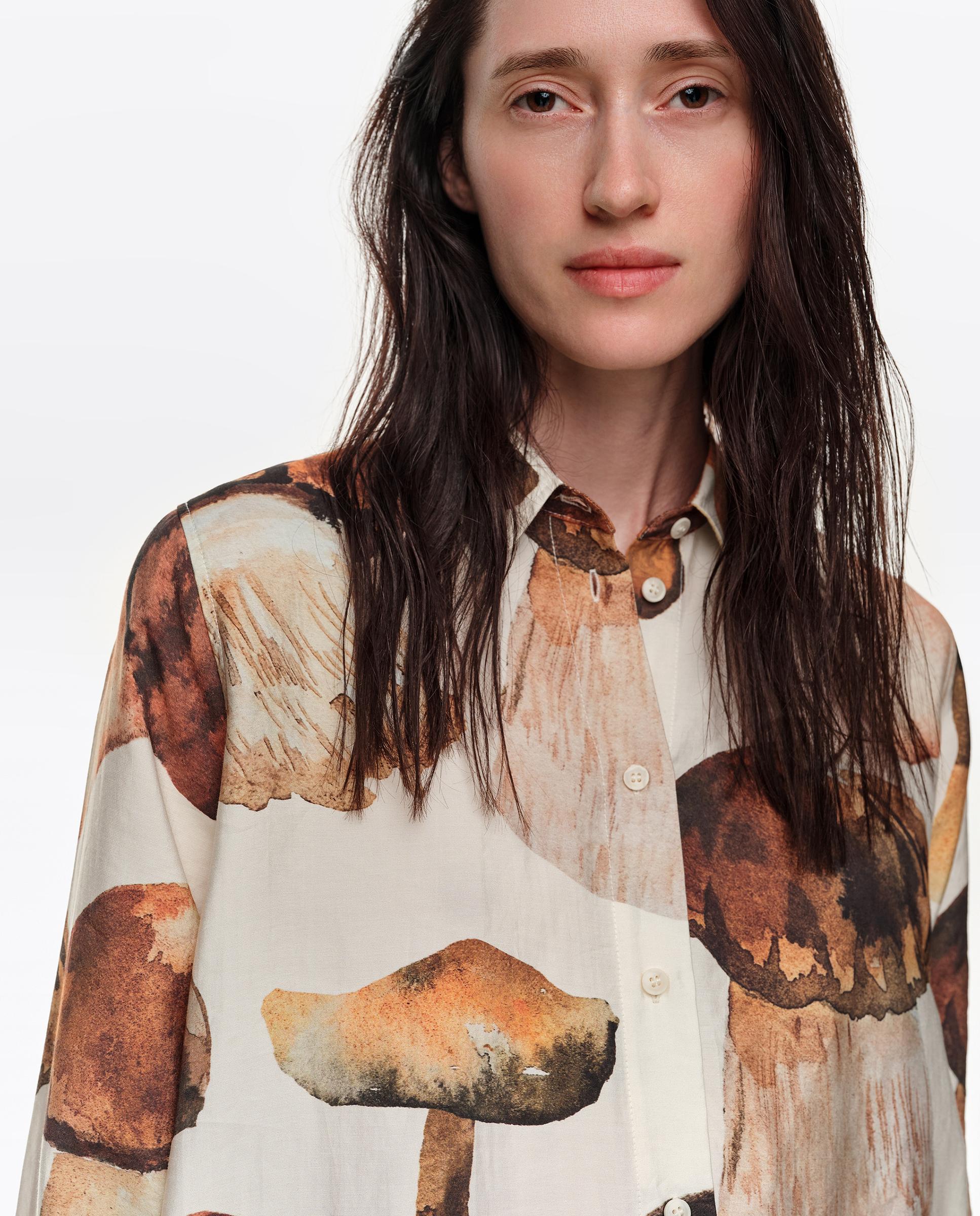 Camisa de mujer recta funghi - Bimba y Lola - Blanco Blanco-2