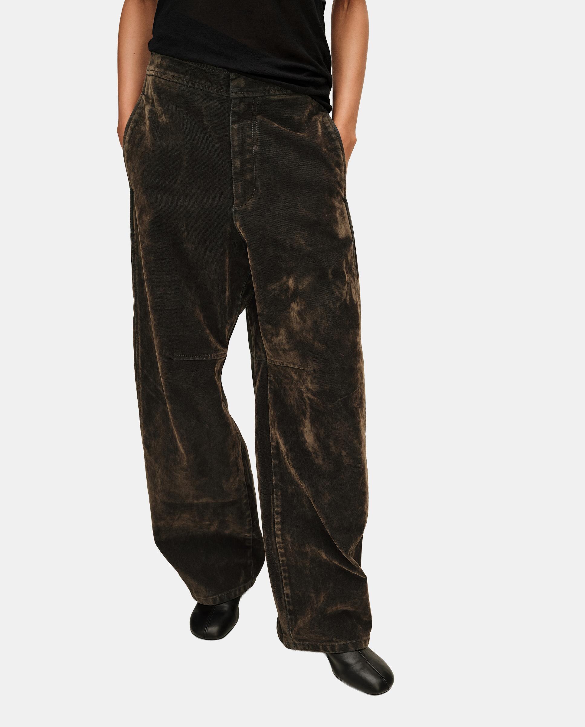 Imagen 2 de Pantalones rectos de mujer barrel algodón - Bimba y Lola - Kaki Kaki