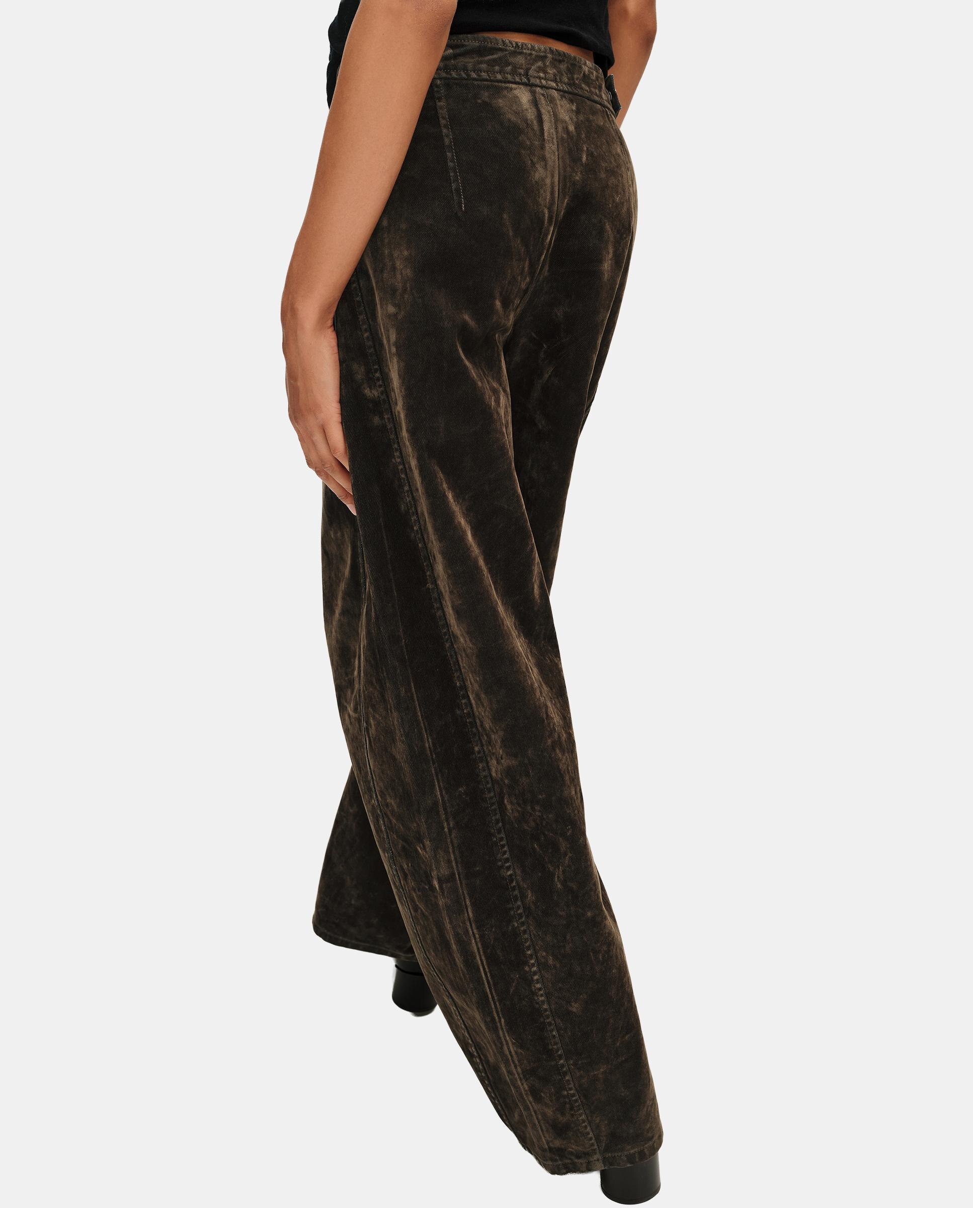 Imagen 3 de Pantalones rectos de mujer barrel algodón - Bimba y Lola - Kaki Kaki