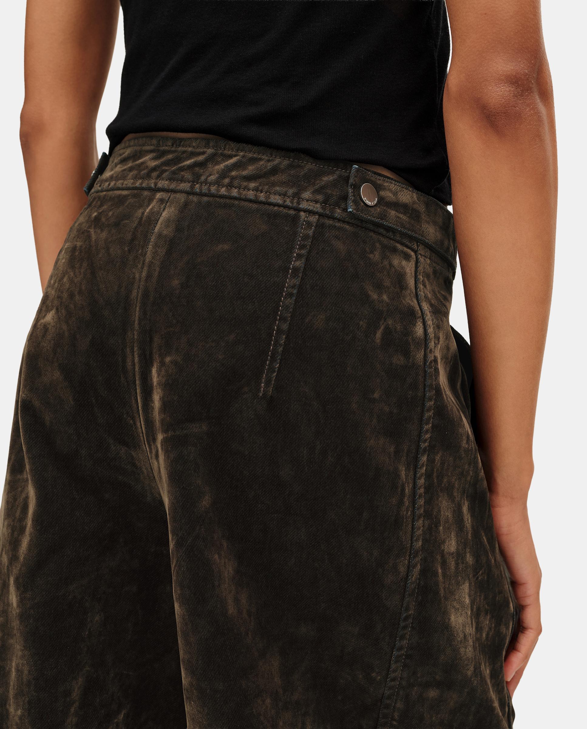 Imagen 4 de Pantalones rectos de mujer barrel algodón - Bimba y Lola - Kaki Kaki