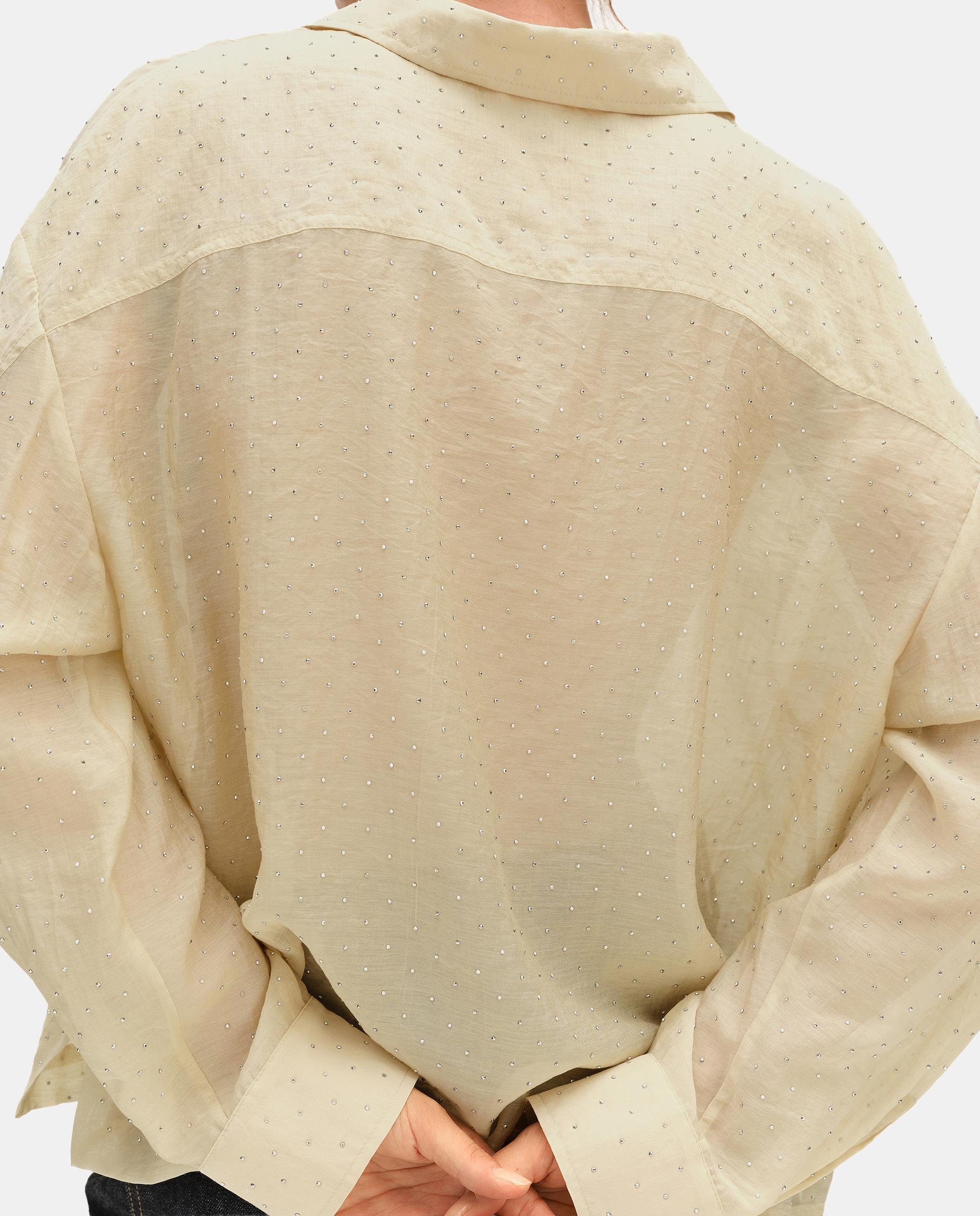Camisa de mujer piedras boxy - Bimba y Lola - Arena Arena-4