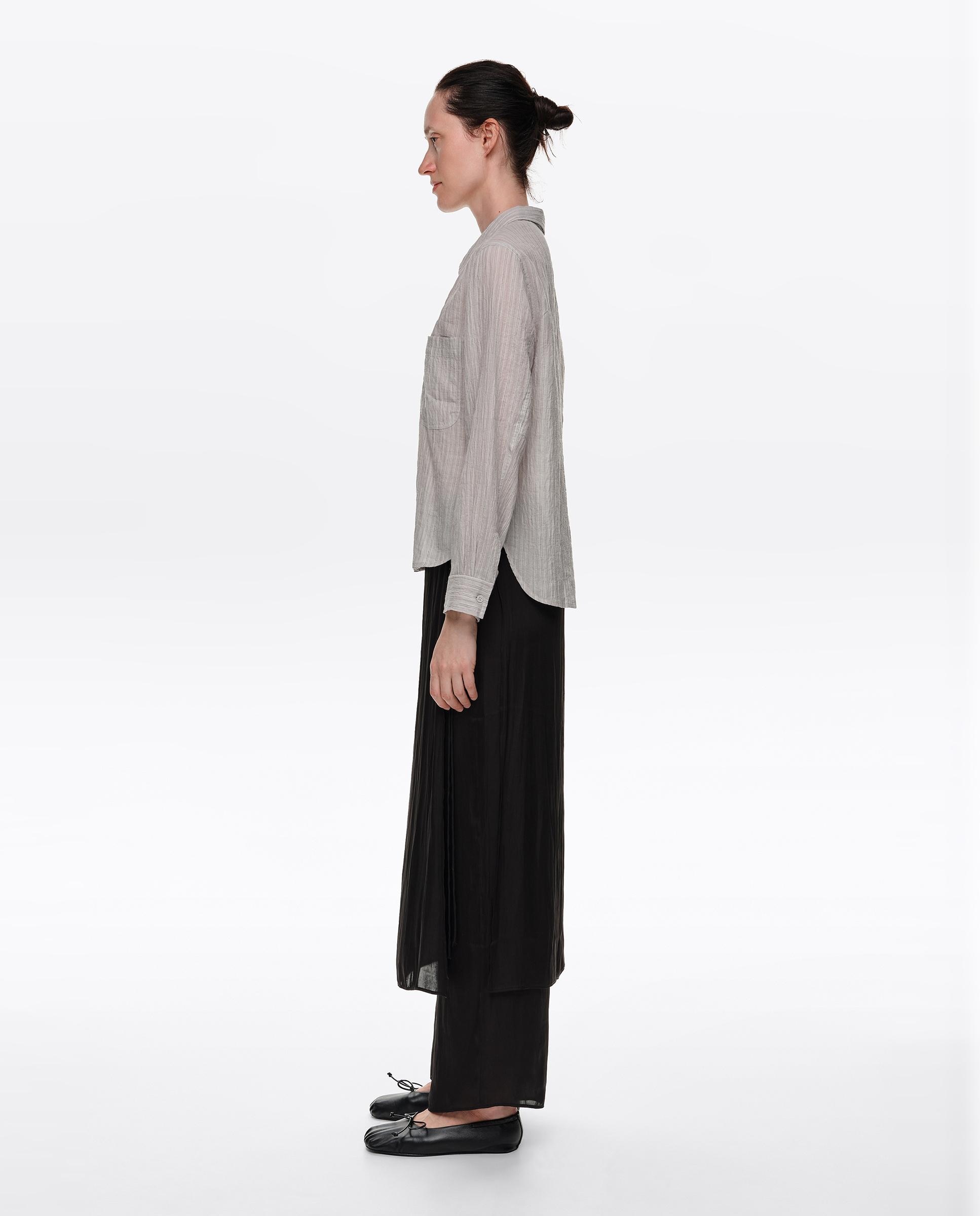 Imagen 3 de Camisa de mujer femenina recta - Bimba y Lola - Gris claro Gris claro