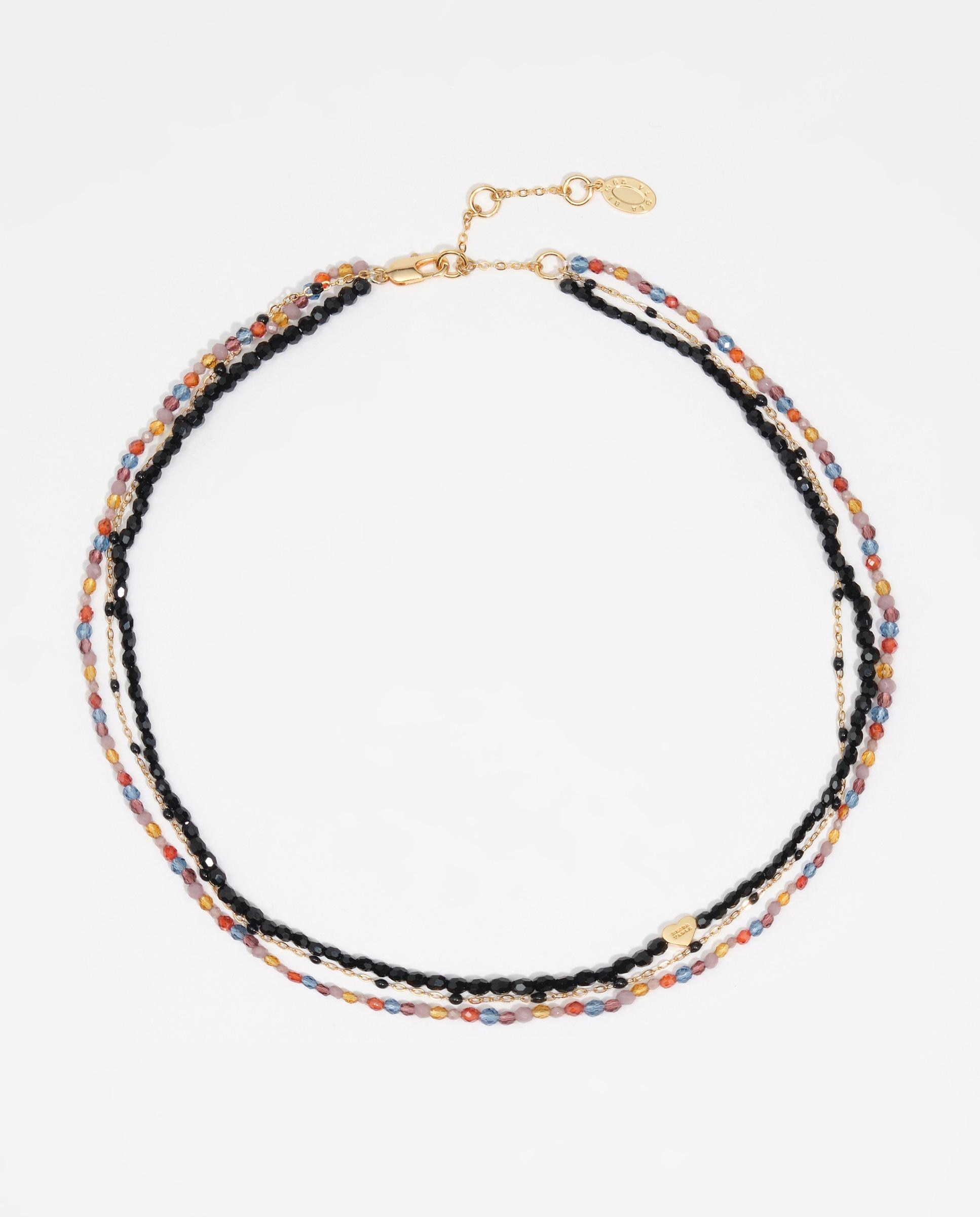Collar corto triple piedras y cristales - Bimba y Lola - Dorado Dorado-1