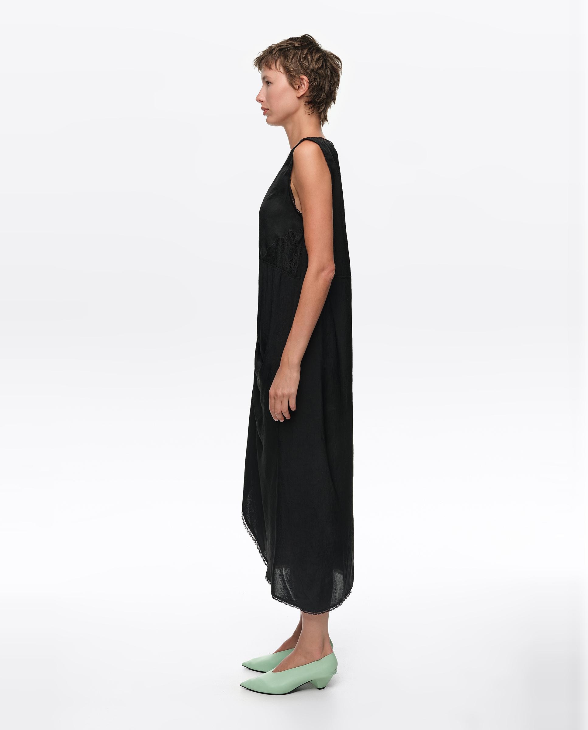 Vestido nudo encaje - Bimba y Lola - Negro Negro-4