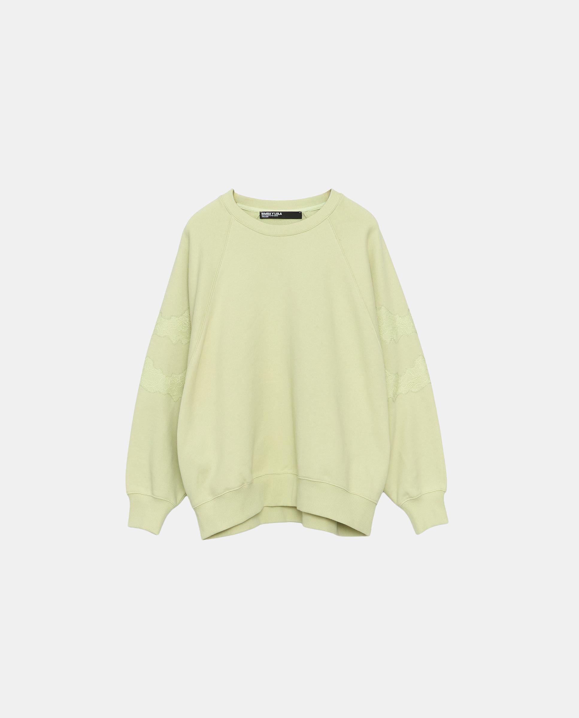 Sudadera de mujer oversize encajes - Bimba y Lola - Lima Lima-5