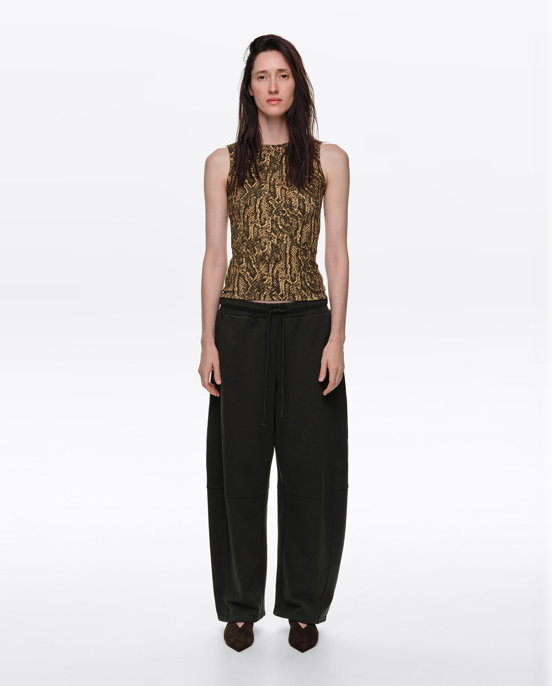 Top de mujer ajustado escote barco reptile - Bimba y Lola - Ocre Ocre-1